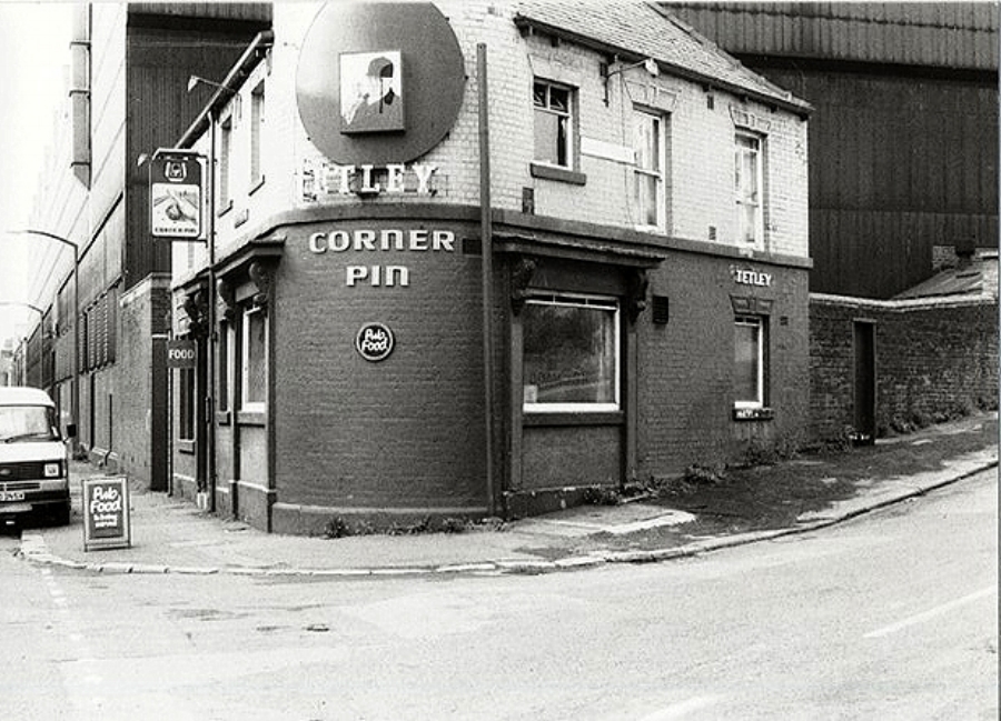 The Corner Pin- pic taken circa 1975 -- the pub is still open to this day. Or was! My brother jon just got back from a visit over there (Dec 2017) and says all the pubs are gone now...... nobody drinks in pubs any more! Strange??????