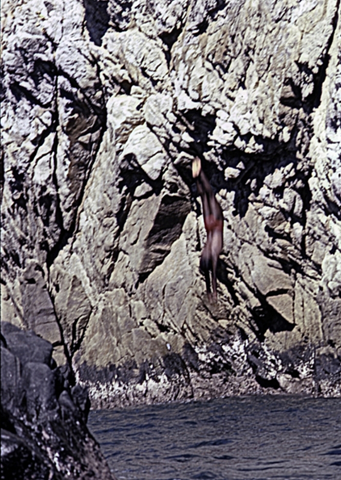 Cliff Diver in Acapulco Bay