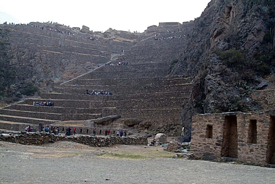 Beautiful Inca site Ollantaytambo- Peru.