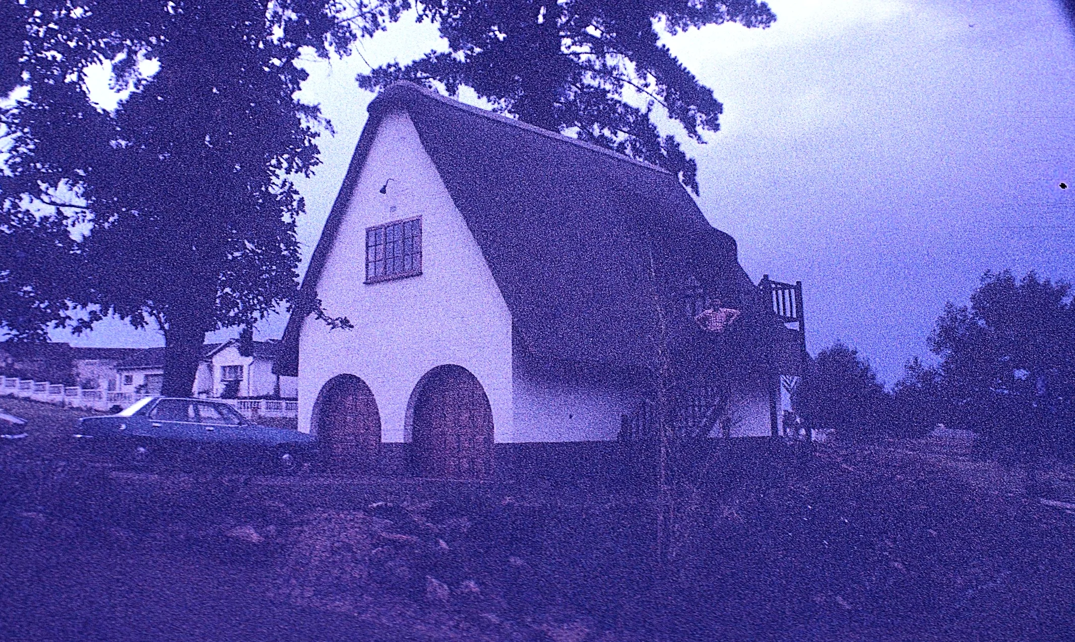 Our flat was above the garage.