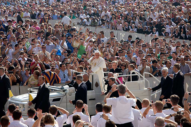 Pope with his followers, Rome