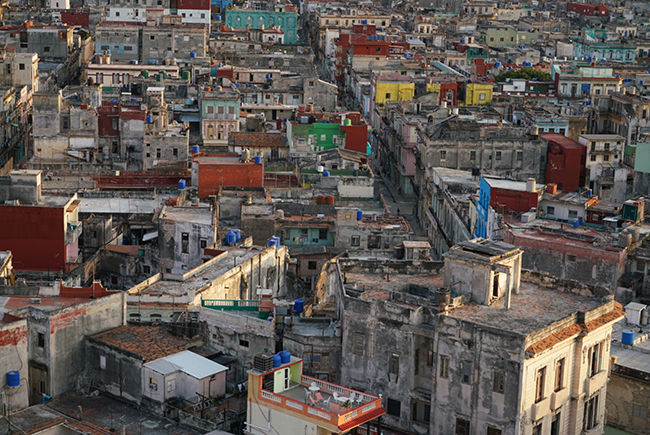 Buildings of Havana Cuba