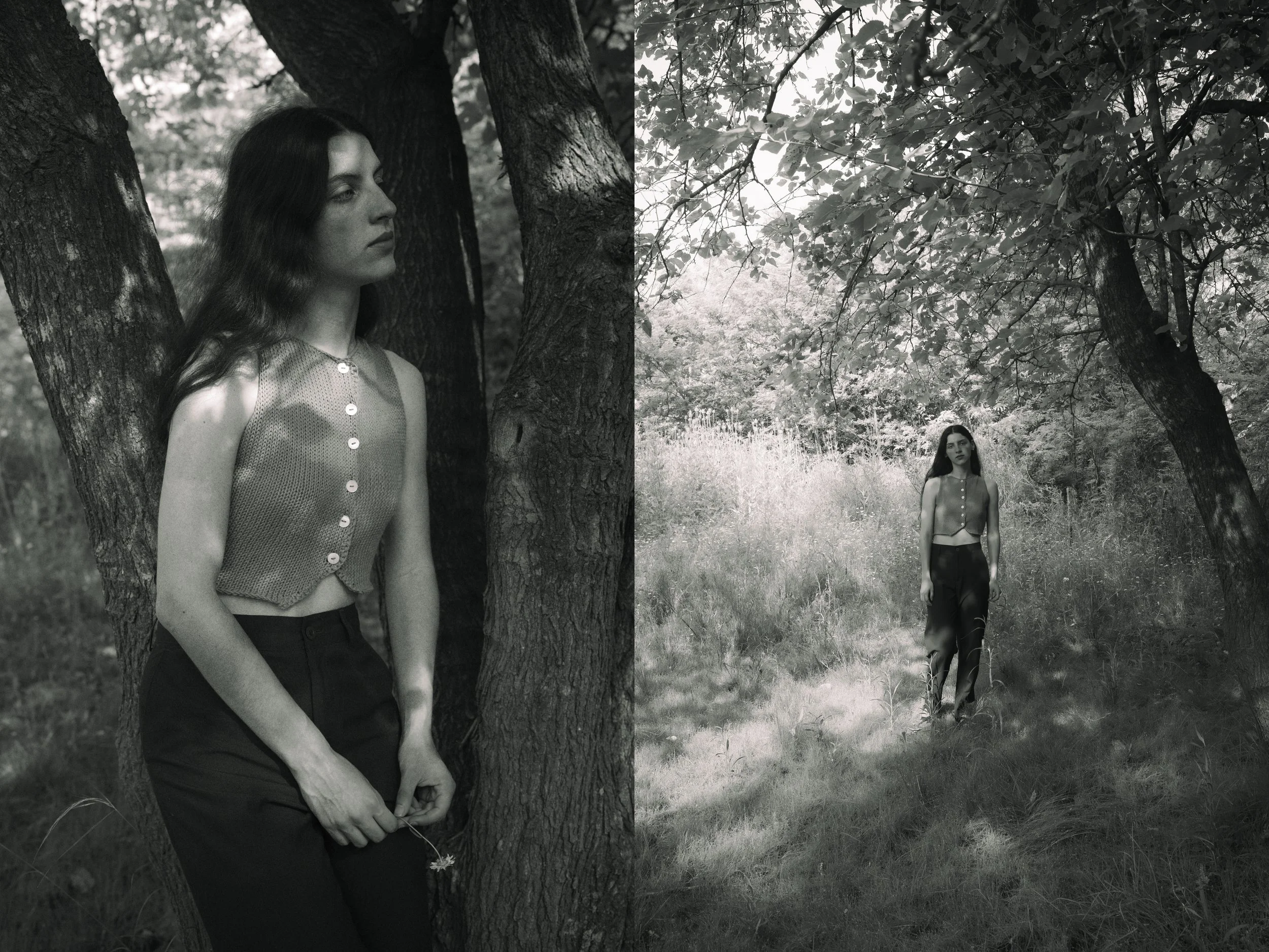 SS26 KNITTED VEST WITH BUTTONS