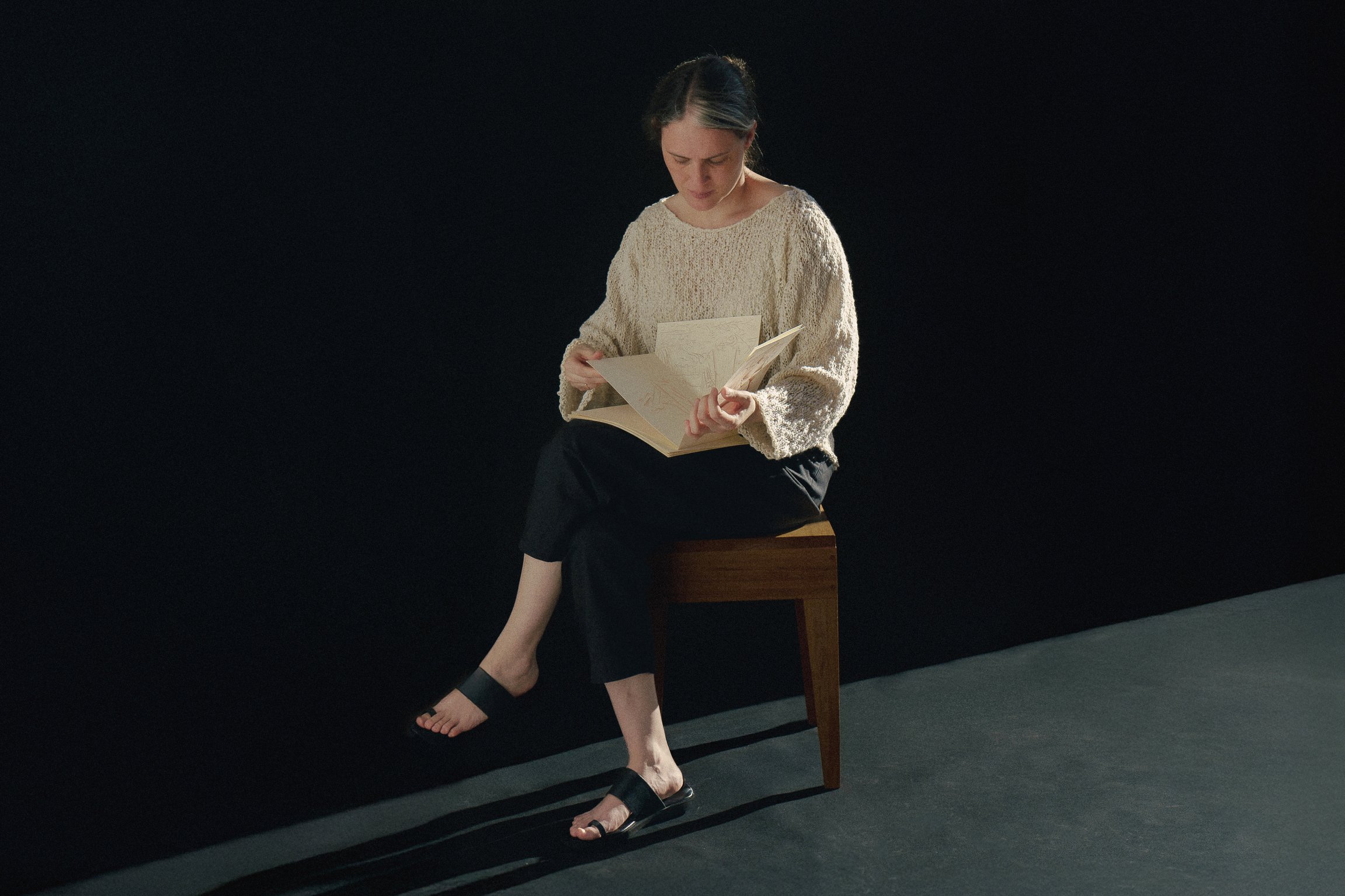 sustainable knitwear, women hand-knitted sweater SS27, 100% cotton yarn