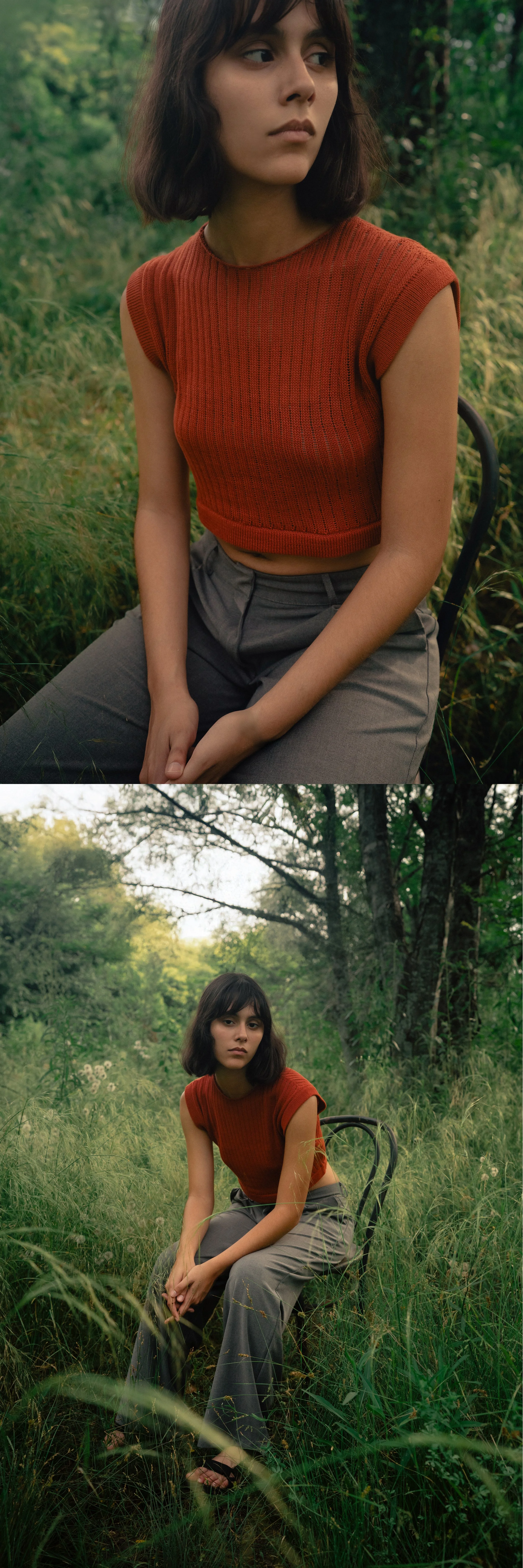 SS26 KNITTED CROP VEST