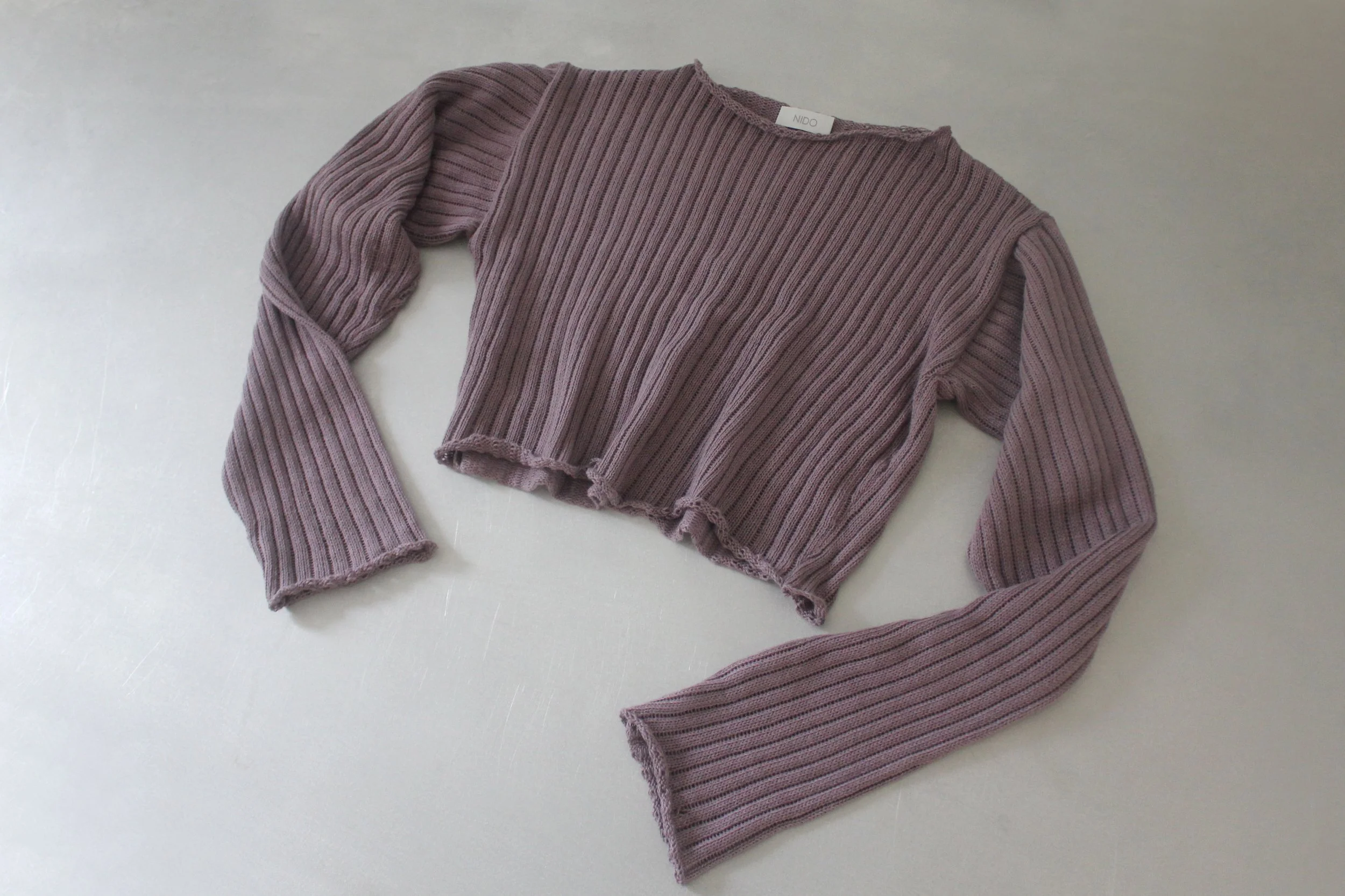 Transparent Stripes Crop Shirt_04.JPG