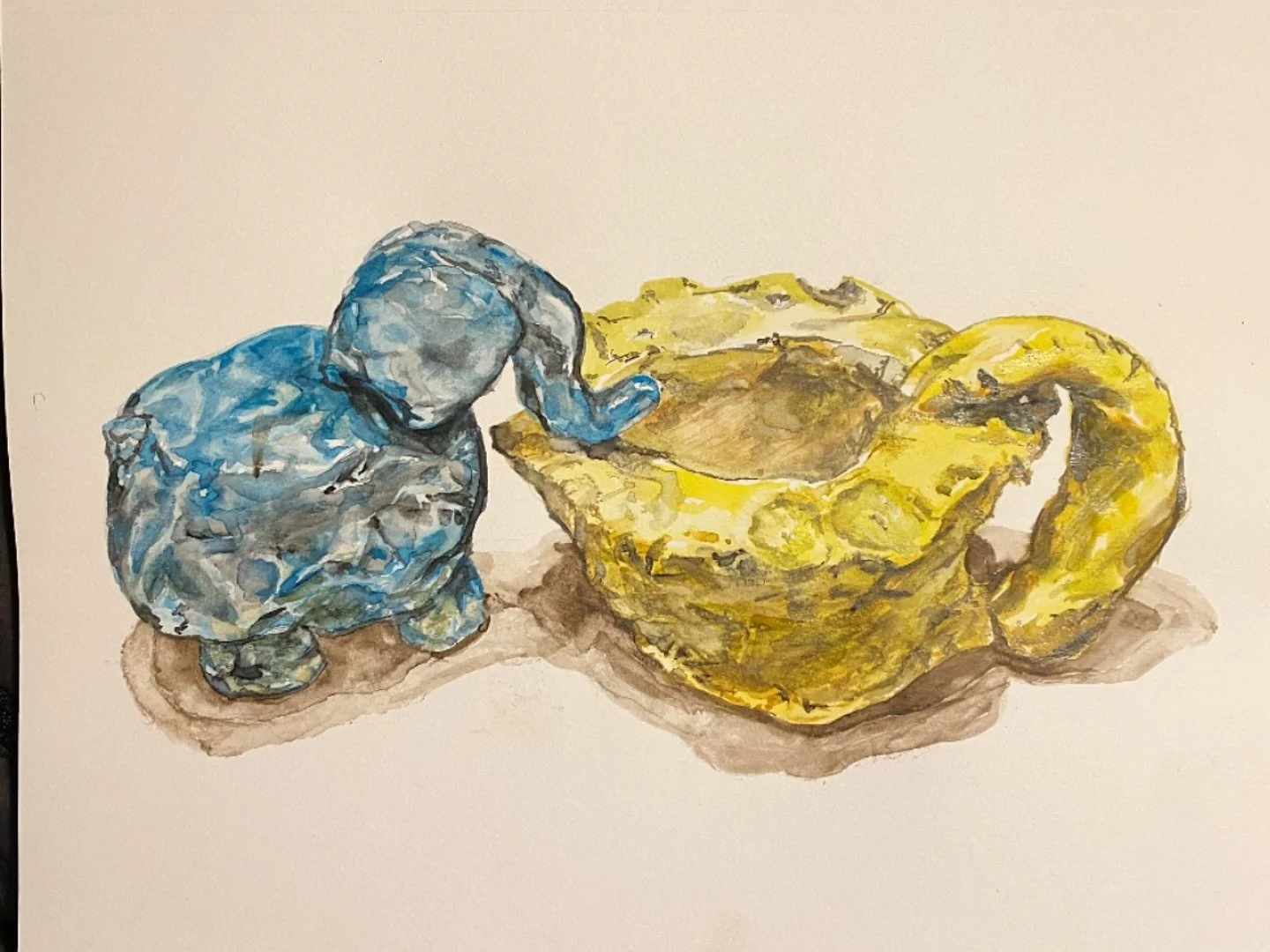 #drawingduringthemonthofoctober #watercolor #pottery