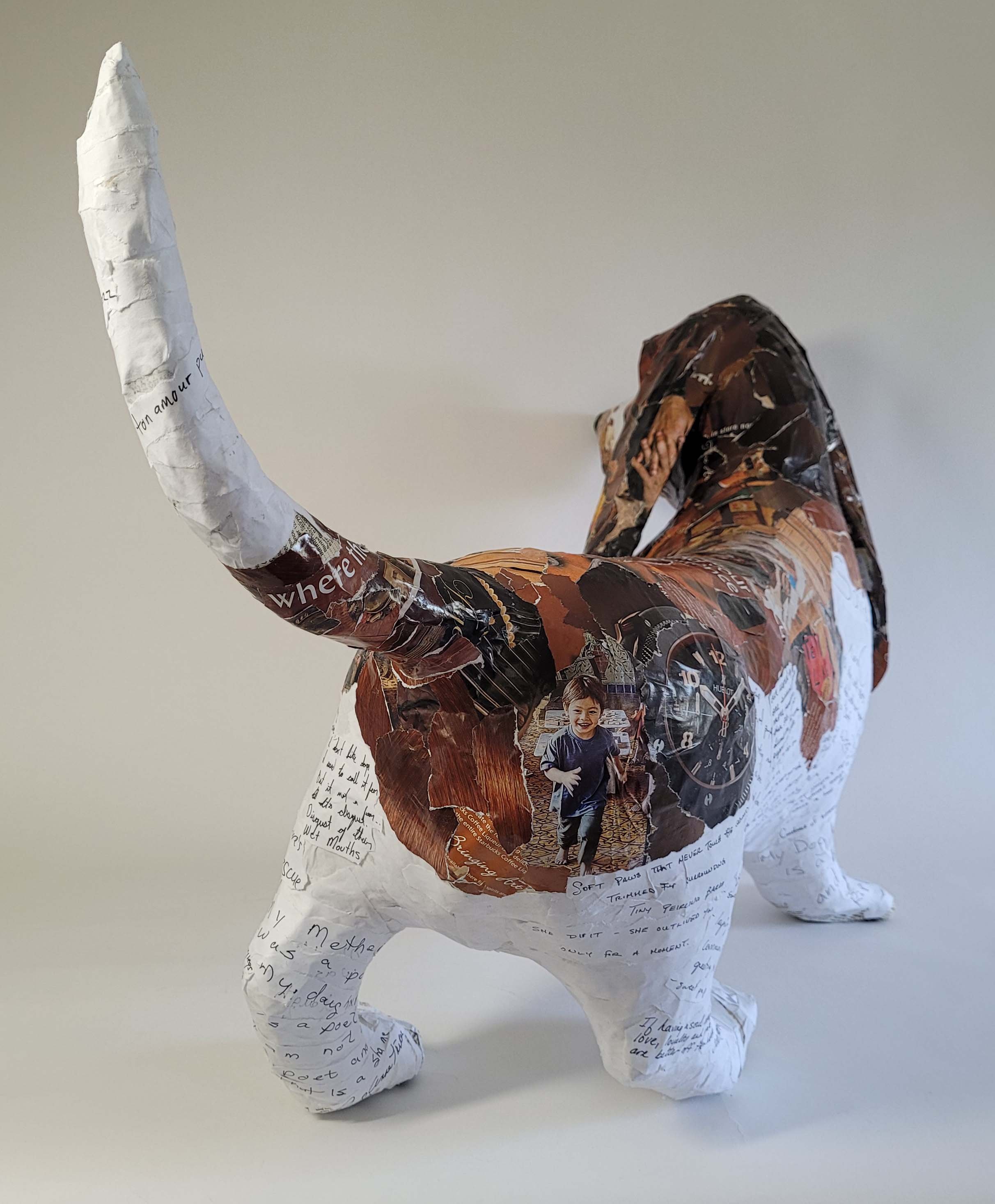 The completed Poetry Puppy back