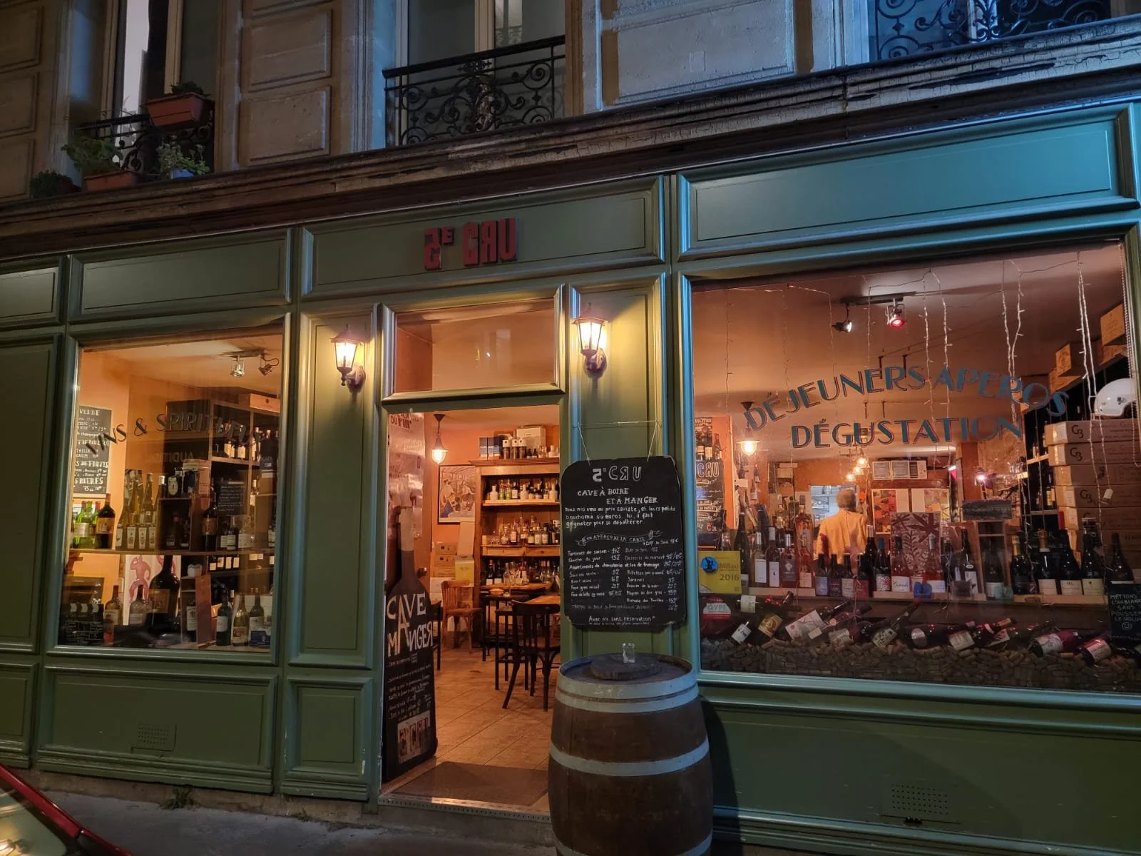 A perfect night at 5e Cru