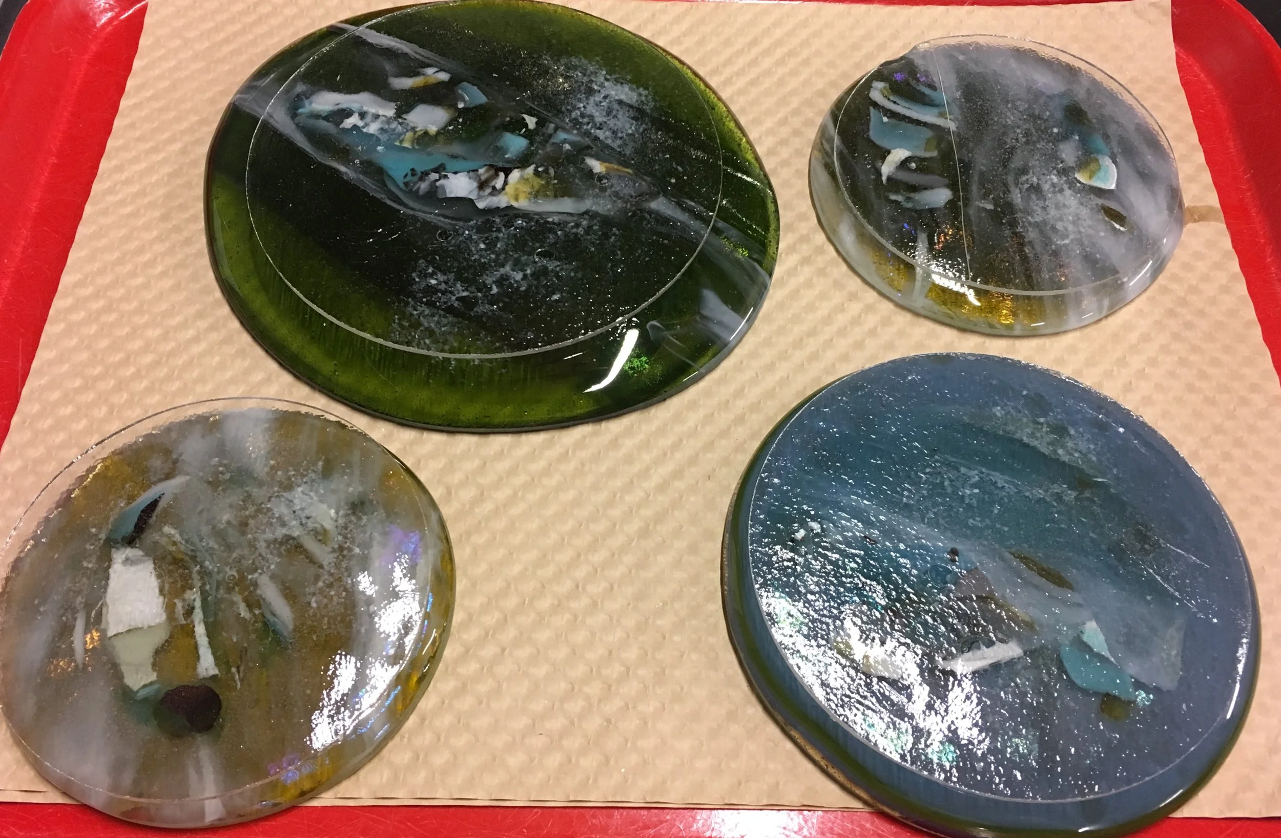 Rounds in one of the last firing stages.