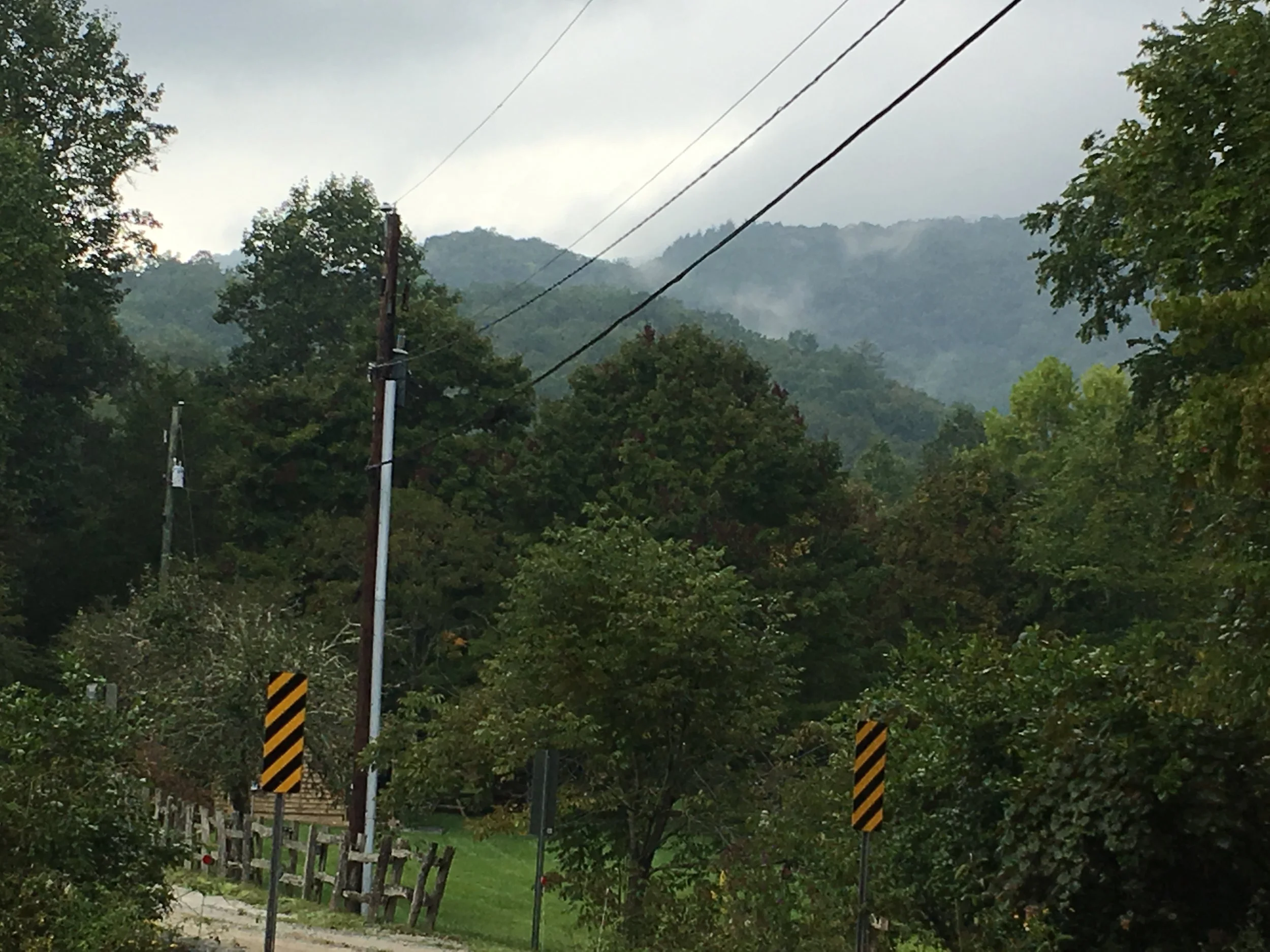 I had to drive to The Hambidge Center “proper” the nights we shared meals or other gatherings. This was my view driving back to my “house” each time!!