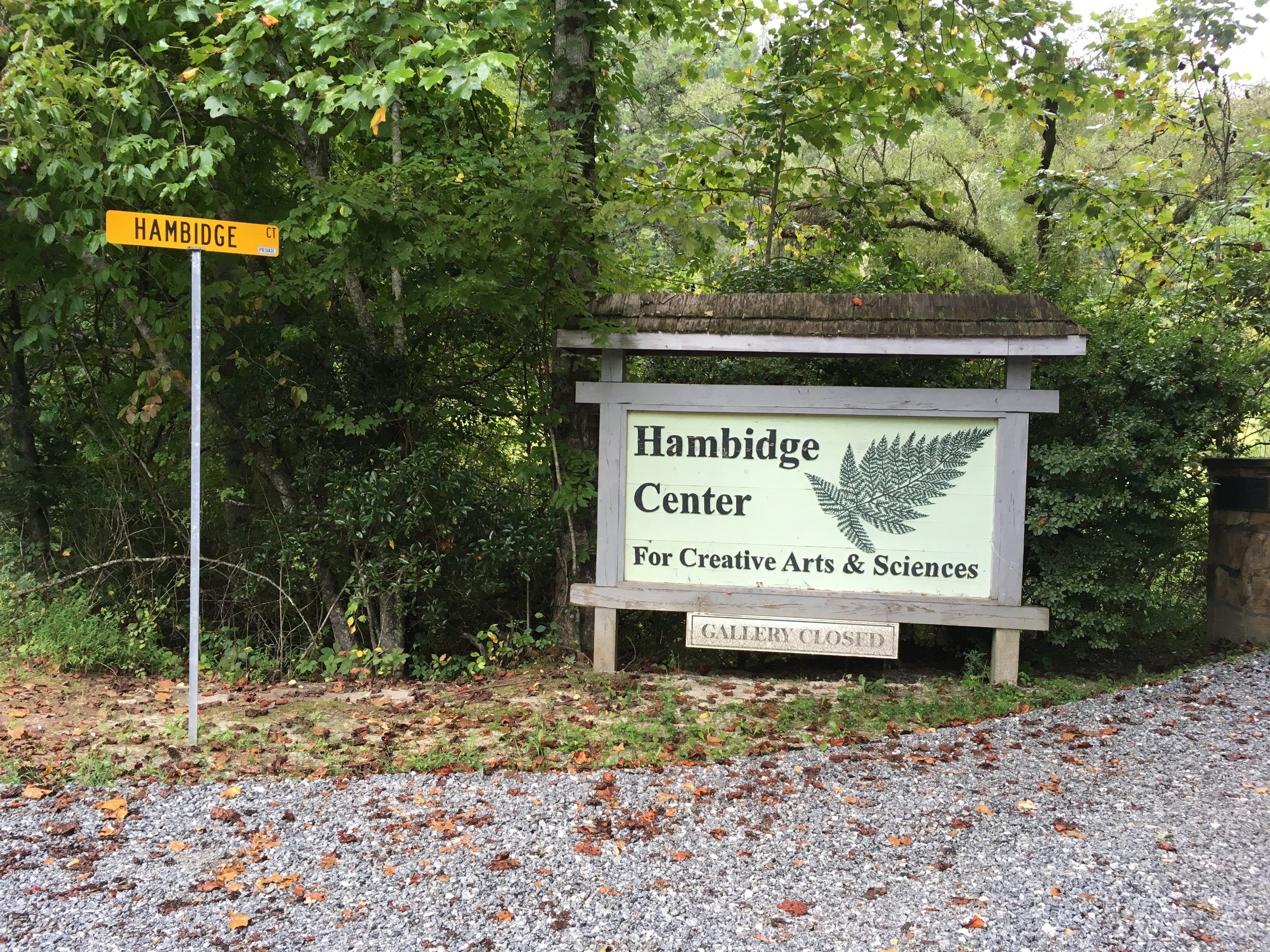 What an INCREDIBLE place The Hambidge Center for the Creative Arts & Sciences really is! The timing could not have been better. A prayer answered.