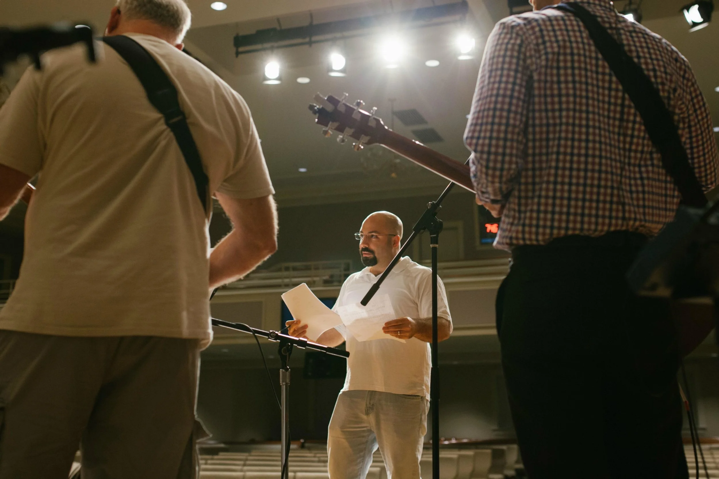 That's me (David), today, prepping for a set...