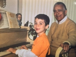 7-year-old me and my teacher Sal