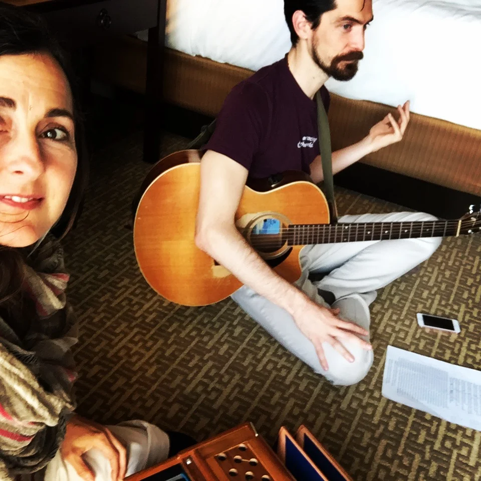 Kat & Michael rehearsing....