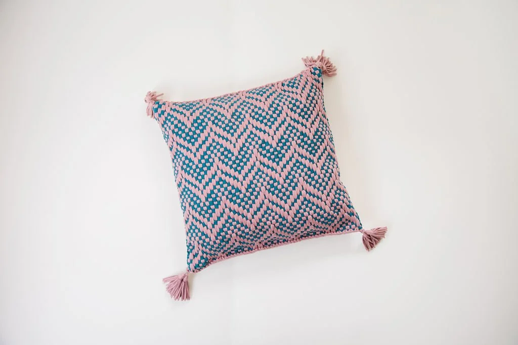 Herringbone Weave Throw Pillow