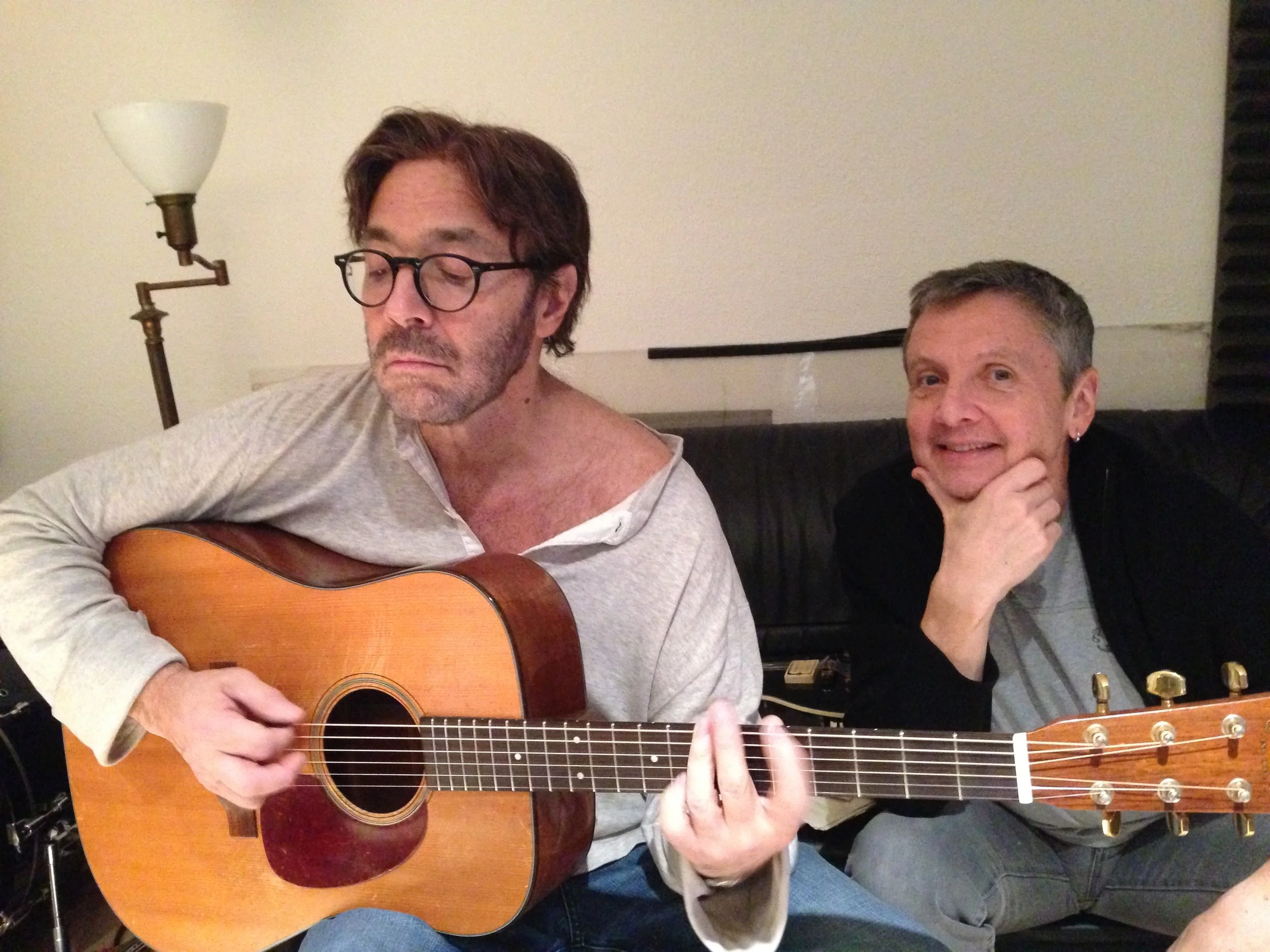 Al Di Meola recording La Lluvia