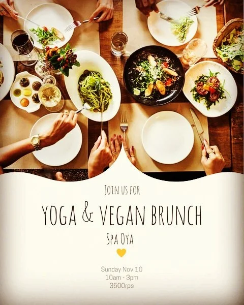 ✨SUNDAY 10✨  Flow with me and feast on  3 courses of the freshest vegan ayurvedic nosh lovingly created by the one and only Shan ☝ There's a link to the event in my profile. Follow to reserve a spot 🙏💕 @spaoya
.
#weekend  #yoga #veganshavemorefun #