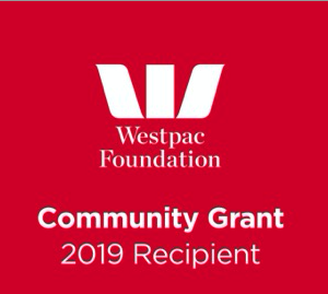 $10,000 Community Grant awarded by Westpac Foundation