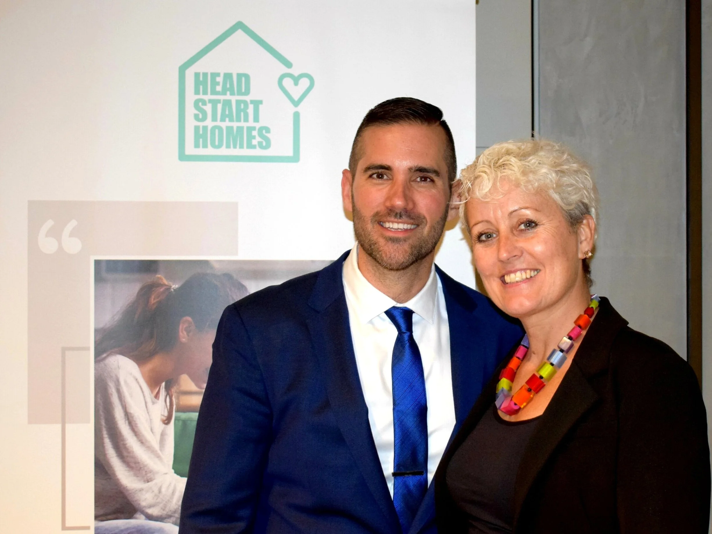 Karen Walsh (right), Chair and Stephen Woodlands (left), Founder