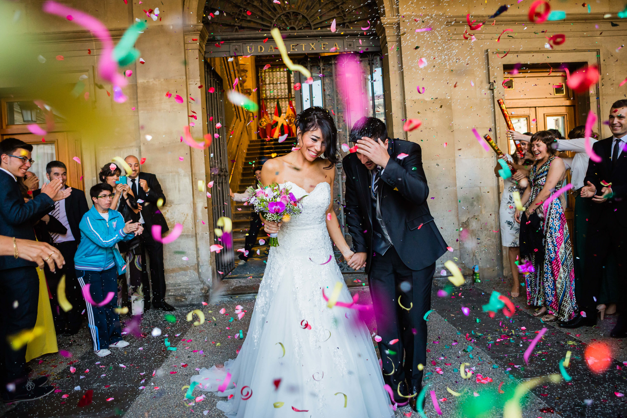 Boda del Paraguas Amarillo en Vitoria, Alava