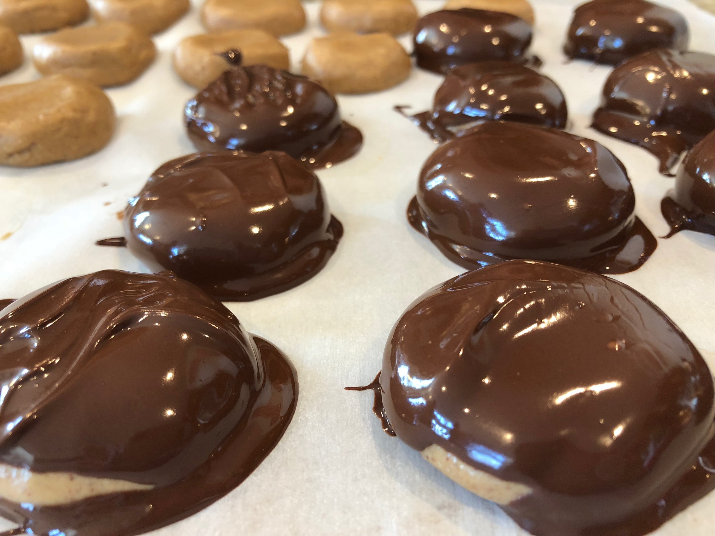 Chocolate Covered Peanut Butter Cookies — Simple. Fun. Keto!