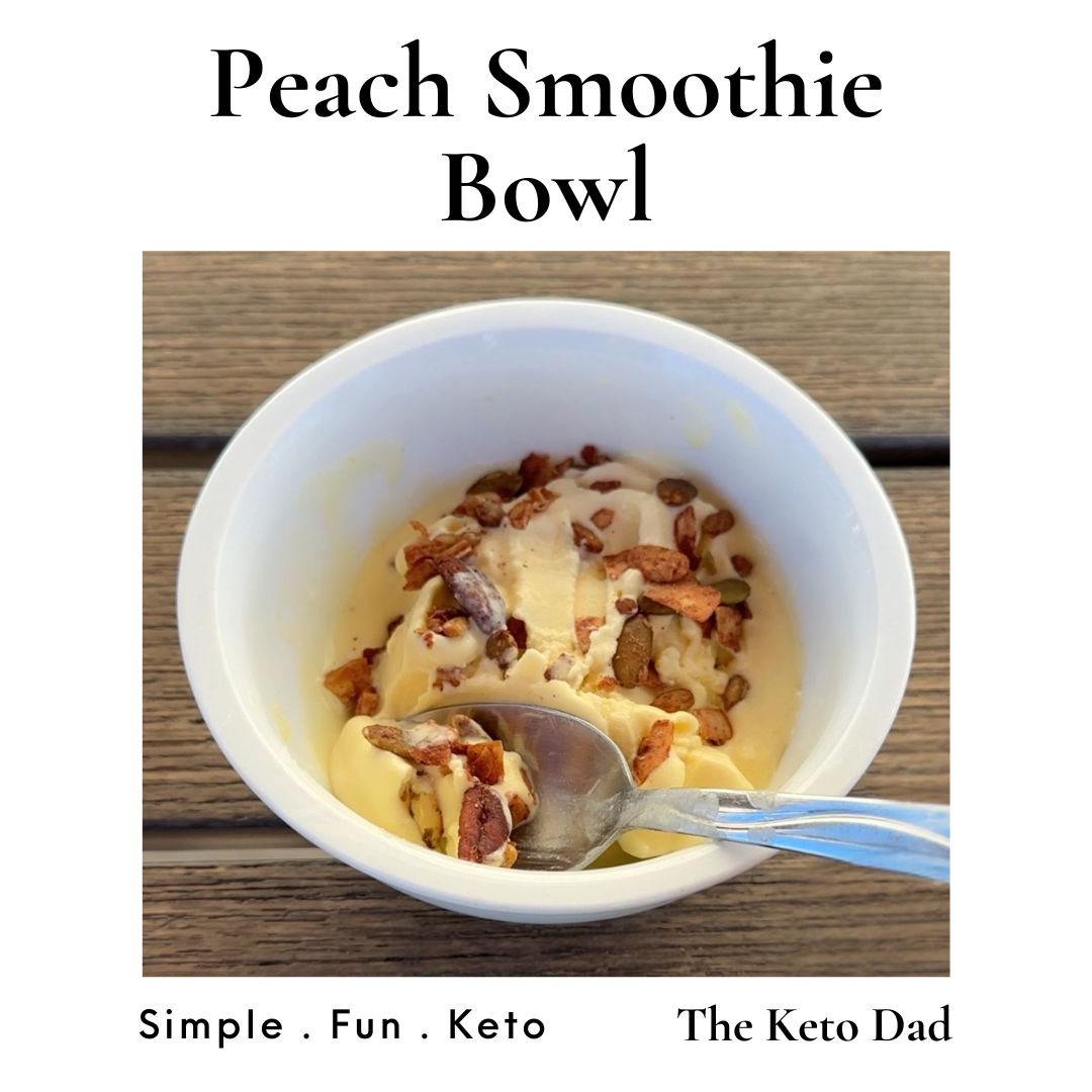 Ninja Creami -Low Carb Peach Smoothie Bowl 