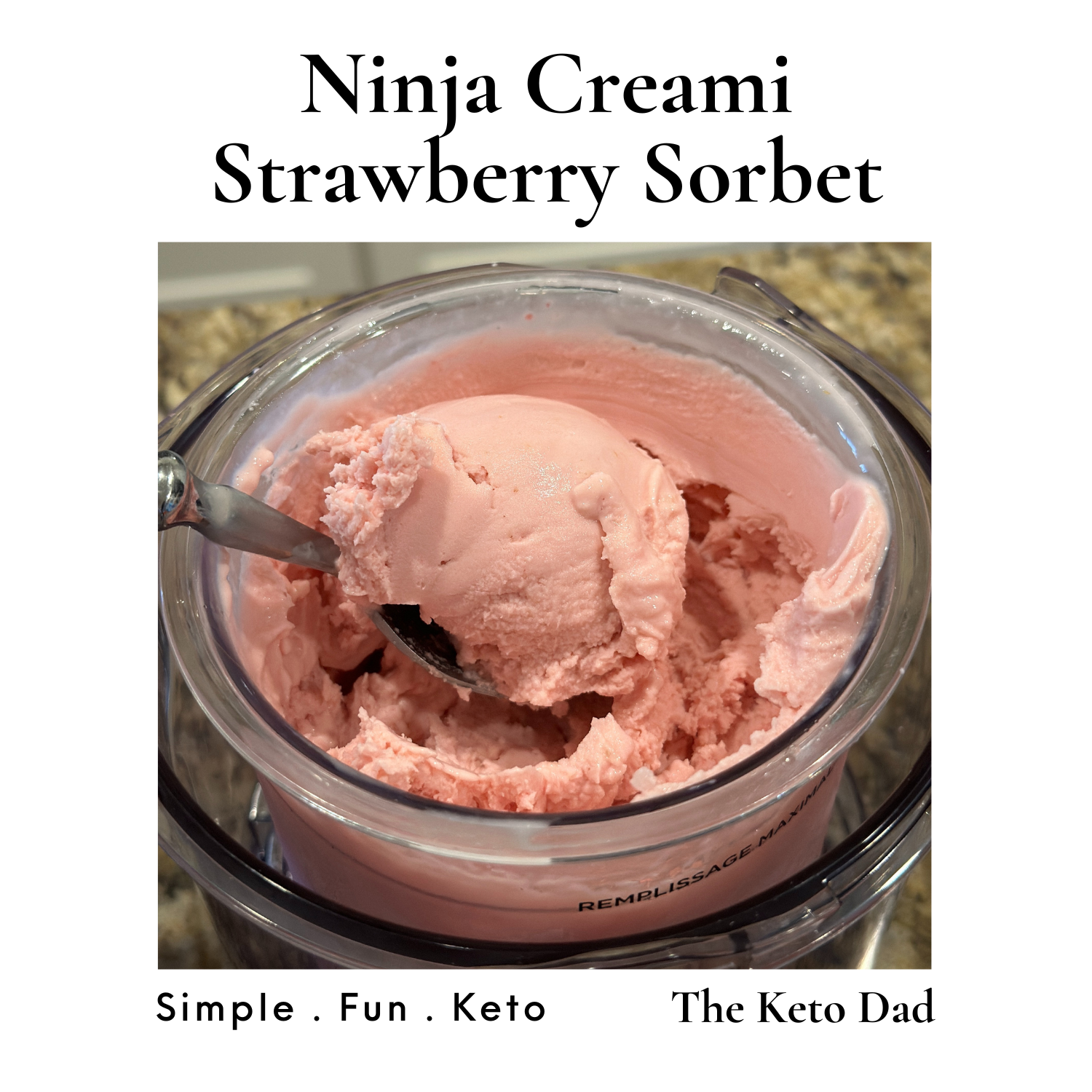 Ninja Creami - Strawberry Sorbet