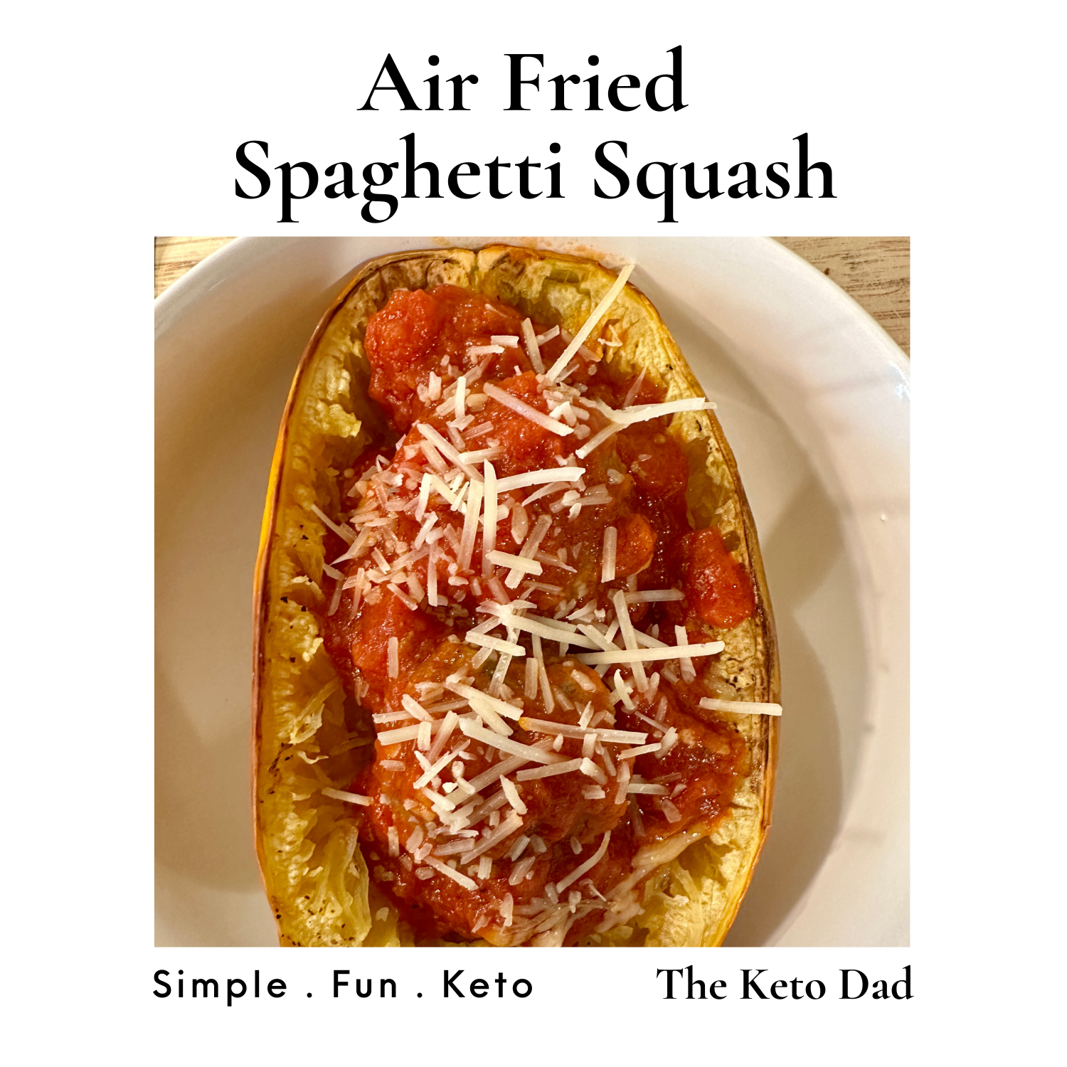 Air Fried Spaghetti Squash