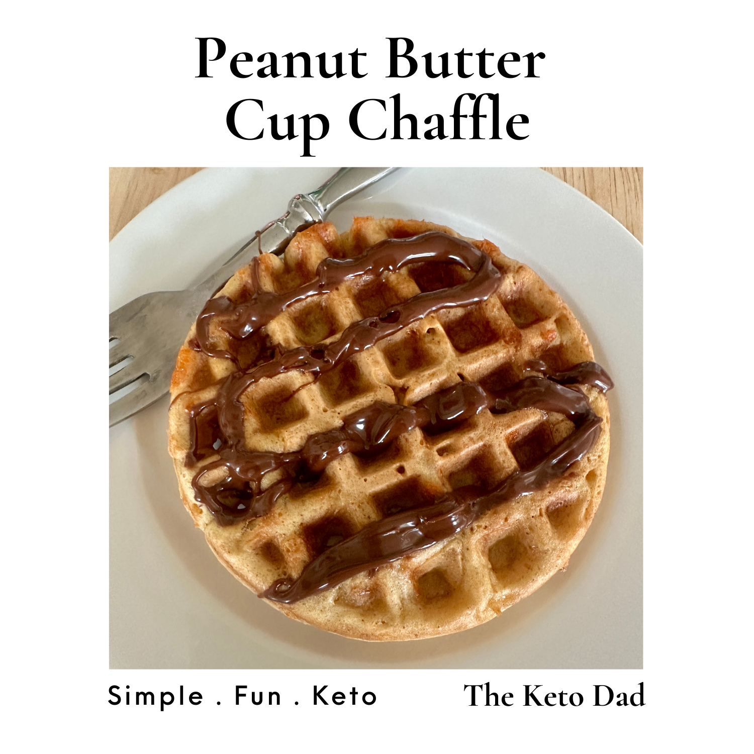 Peanut Butter Cup Chaffle
