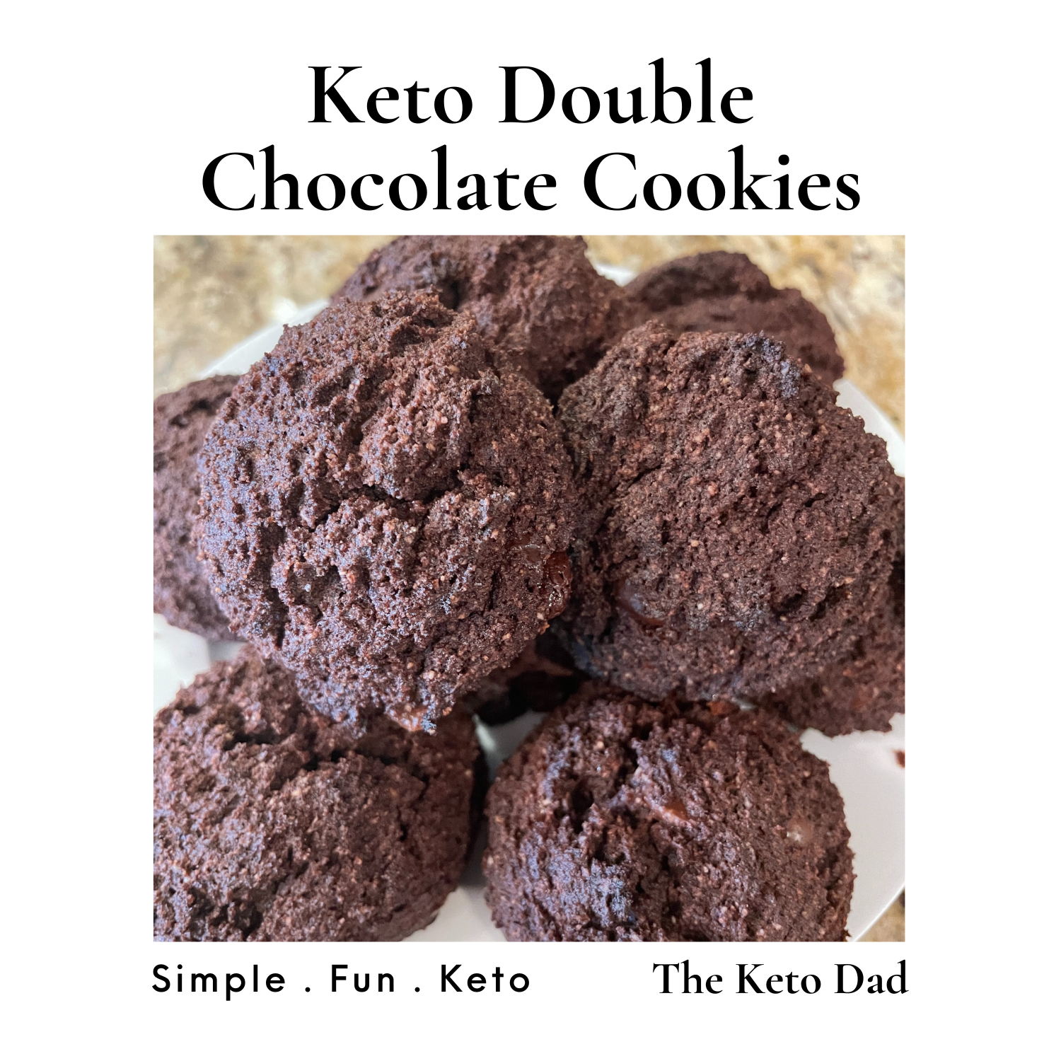 Keto Double Chocolate Cookies
