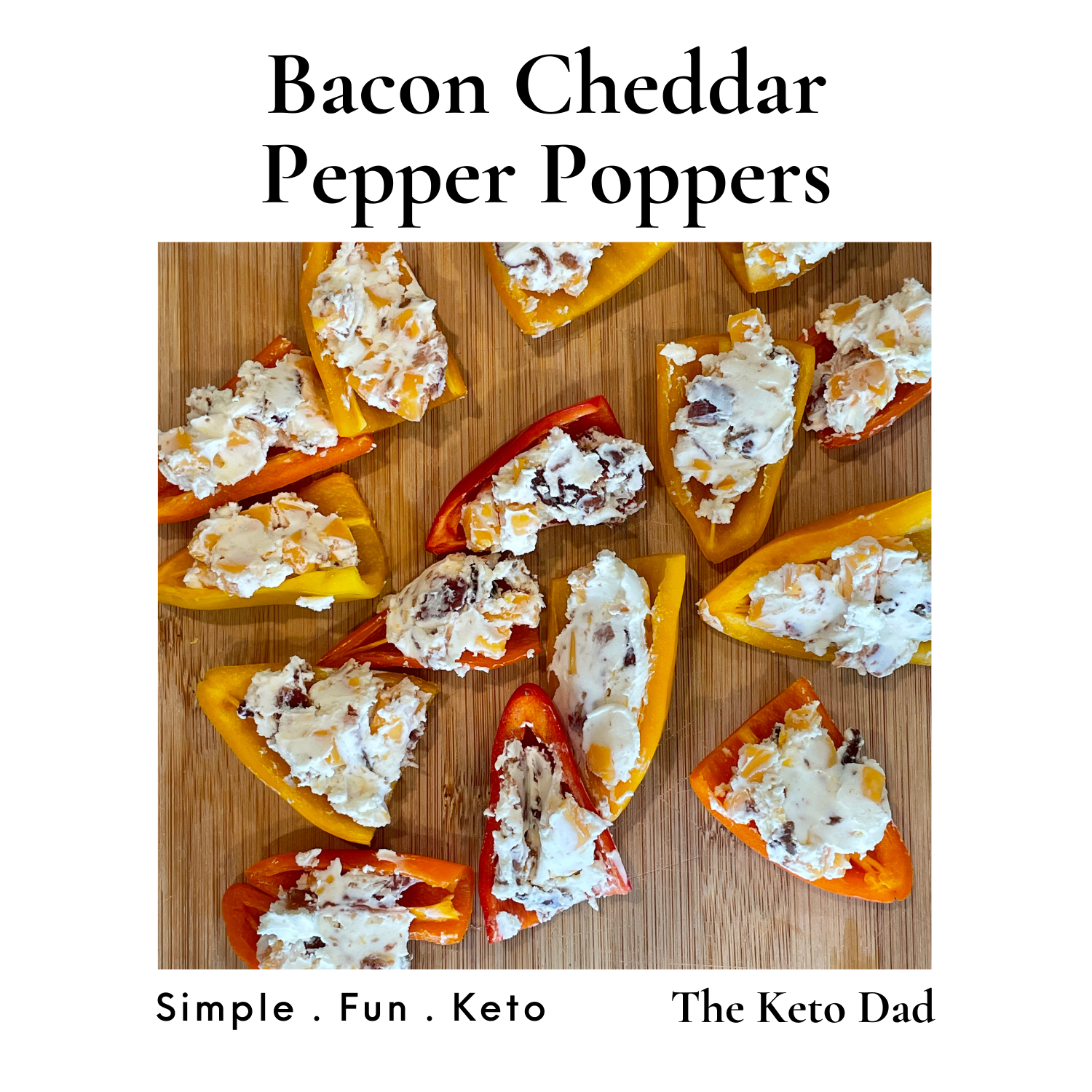 Bacon Cheddar Pepper Poppers
