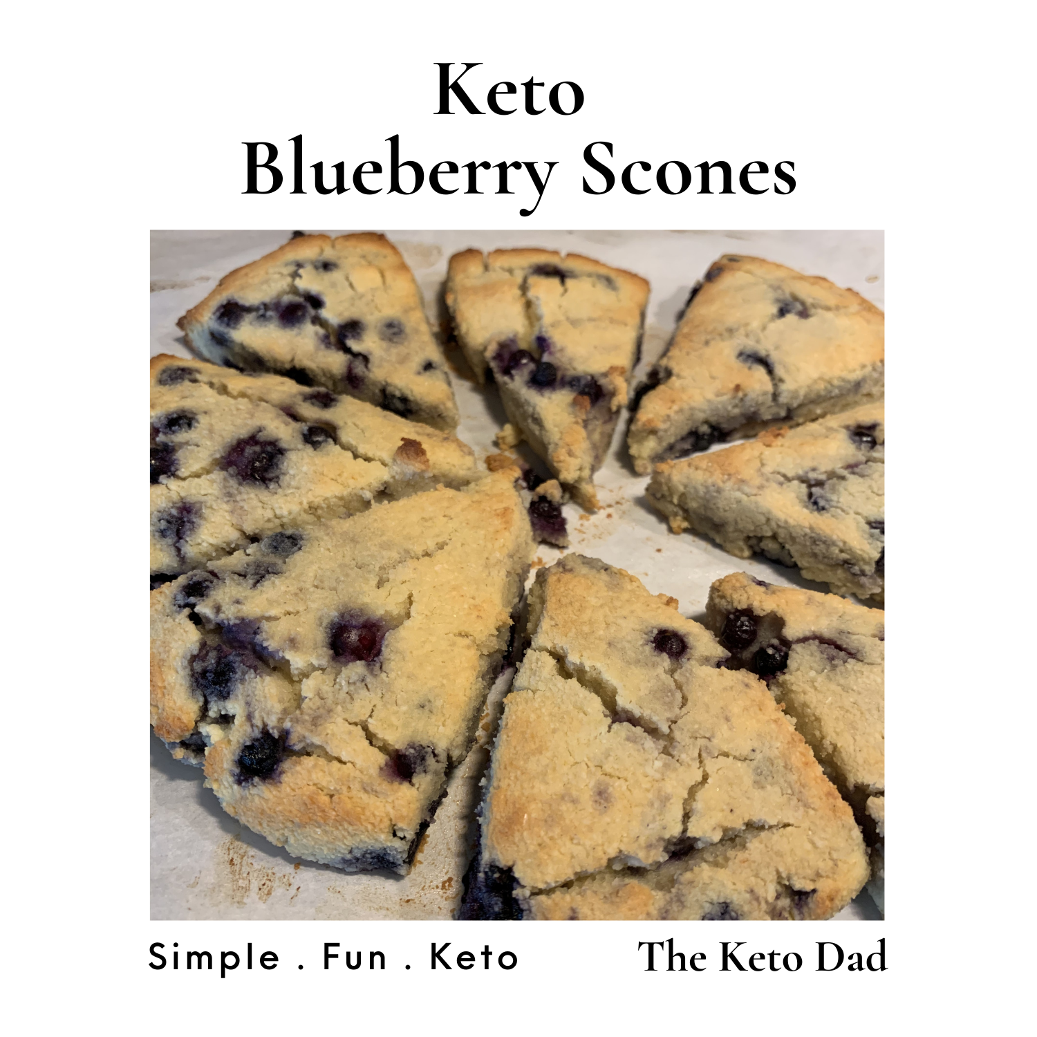 Keto Blueberry Scones