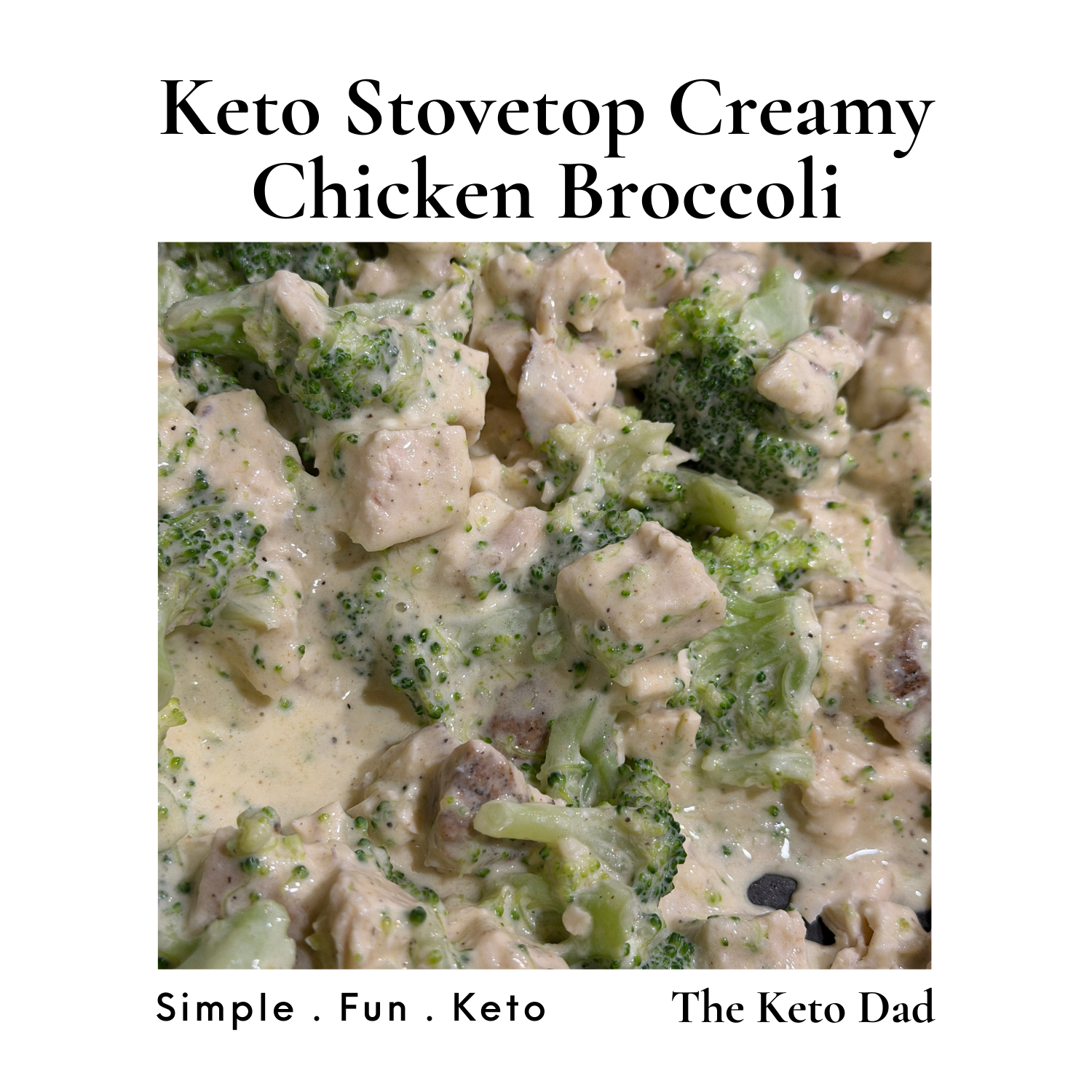 Keto Stovetop Creamy Chicken Broccoli
