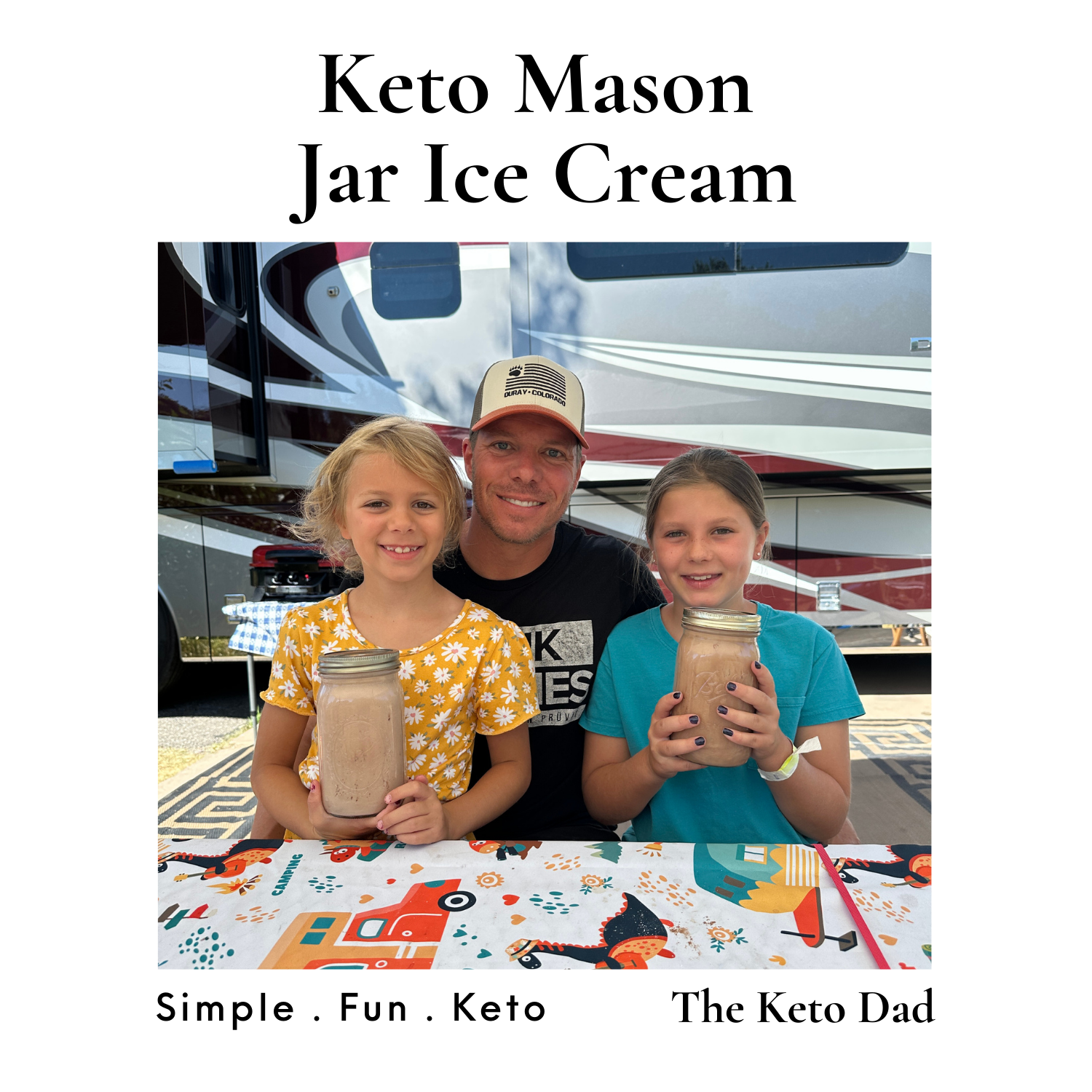 Keto Mason Jar Ice Cream