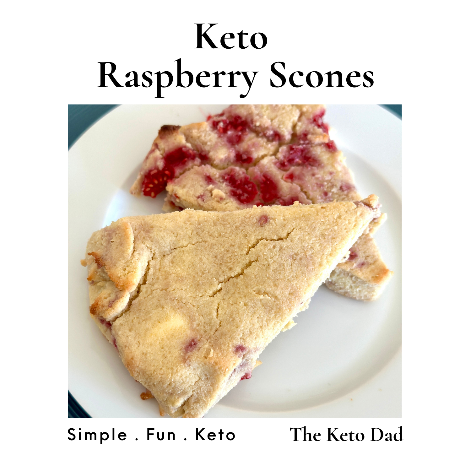 Keto Raspberry Scones