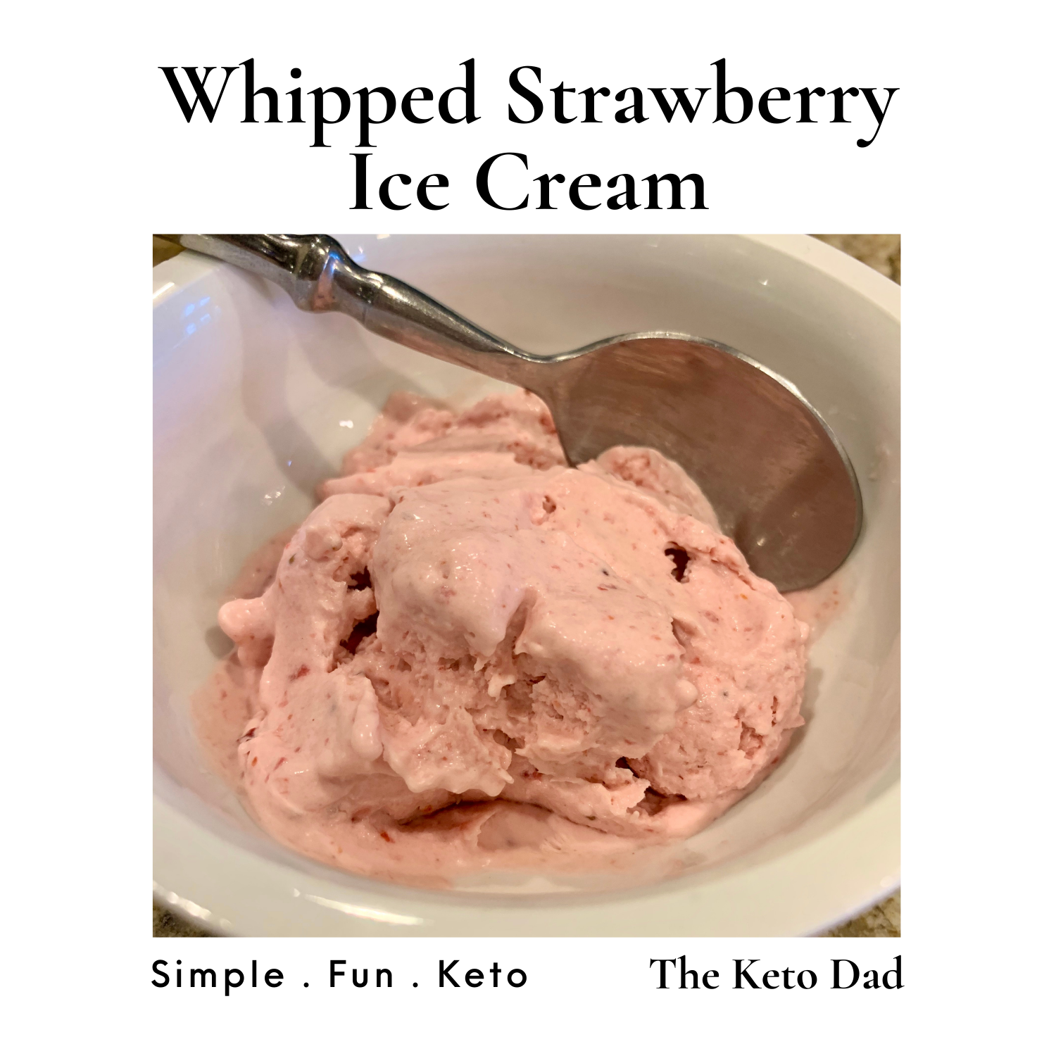 Whipped Strawberry Ice Cream