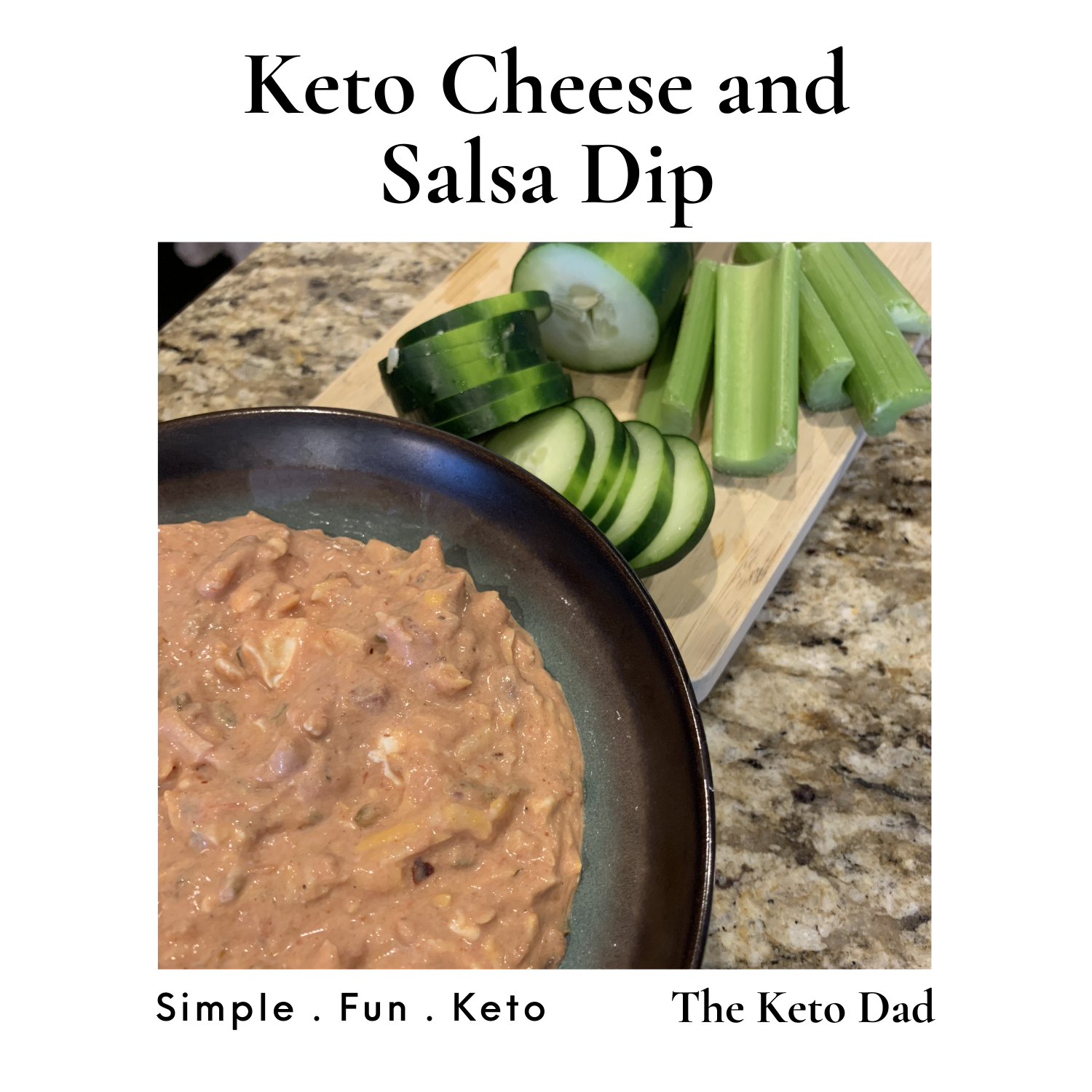 Keto Cheese and Salsa Dip 