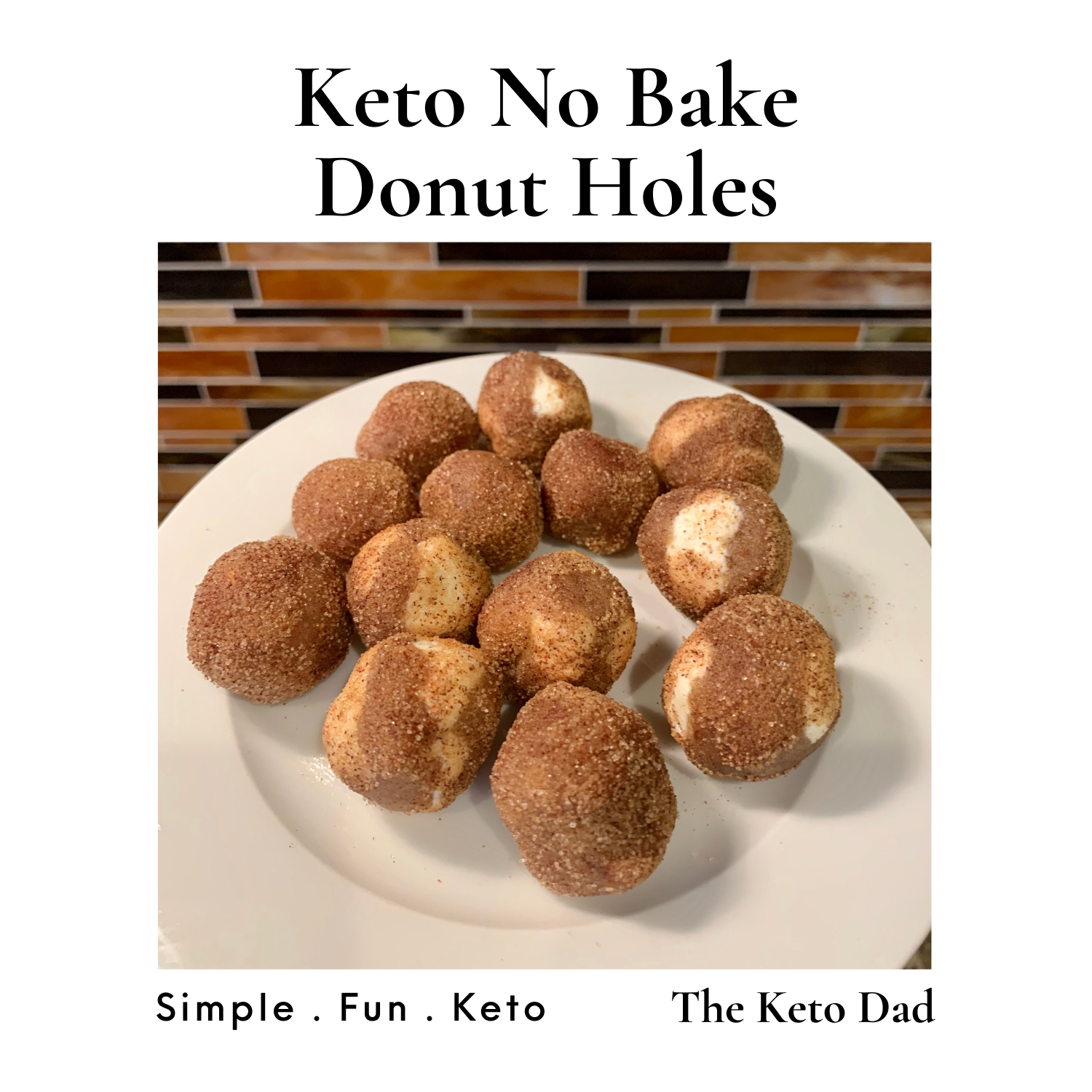 Keto No Bake Donut Holes