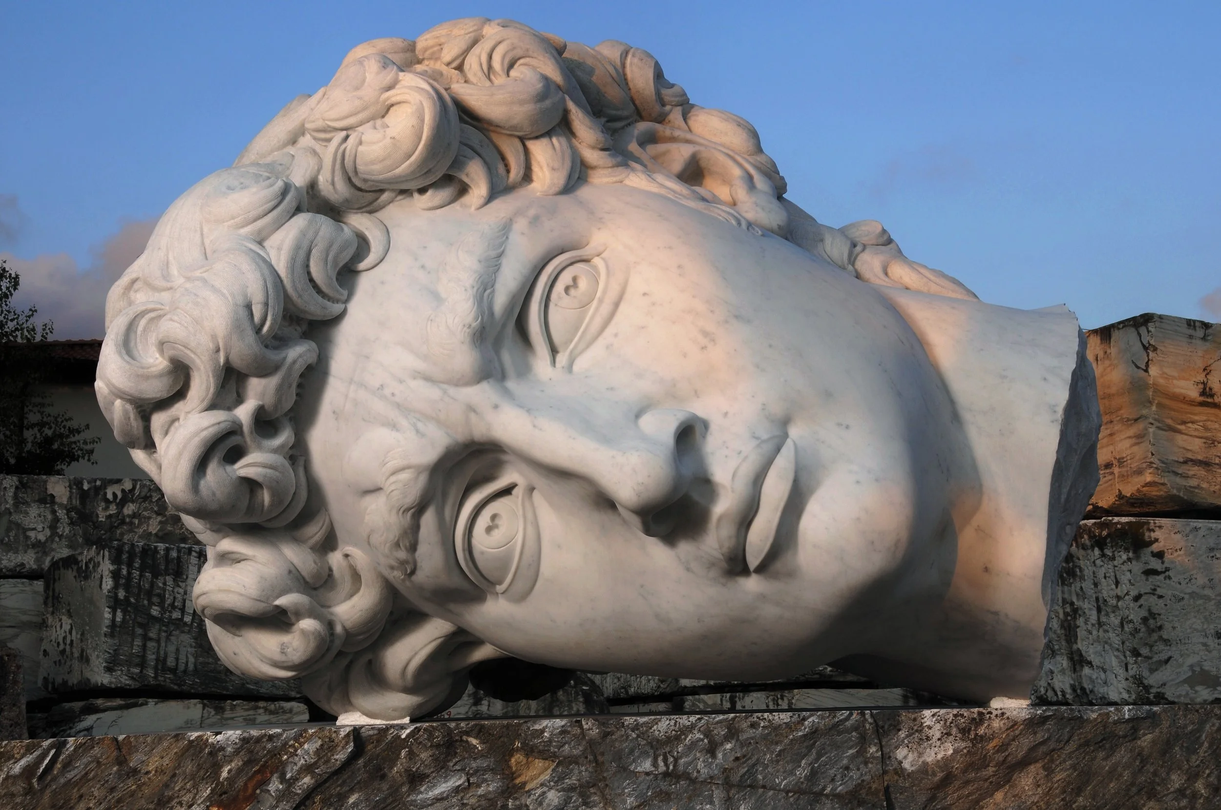 Title: Time Fragment - Homage to the Masters / Year: 2006 - 2010 / Material: Carrara white marble / Edition: 1/1