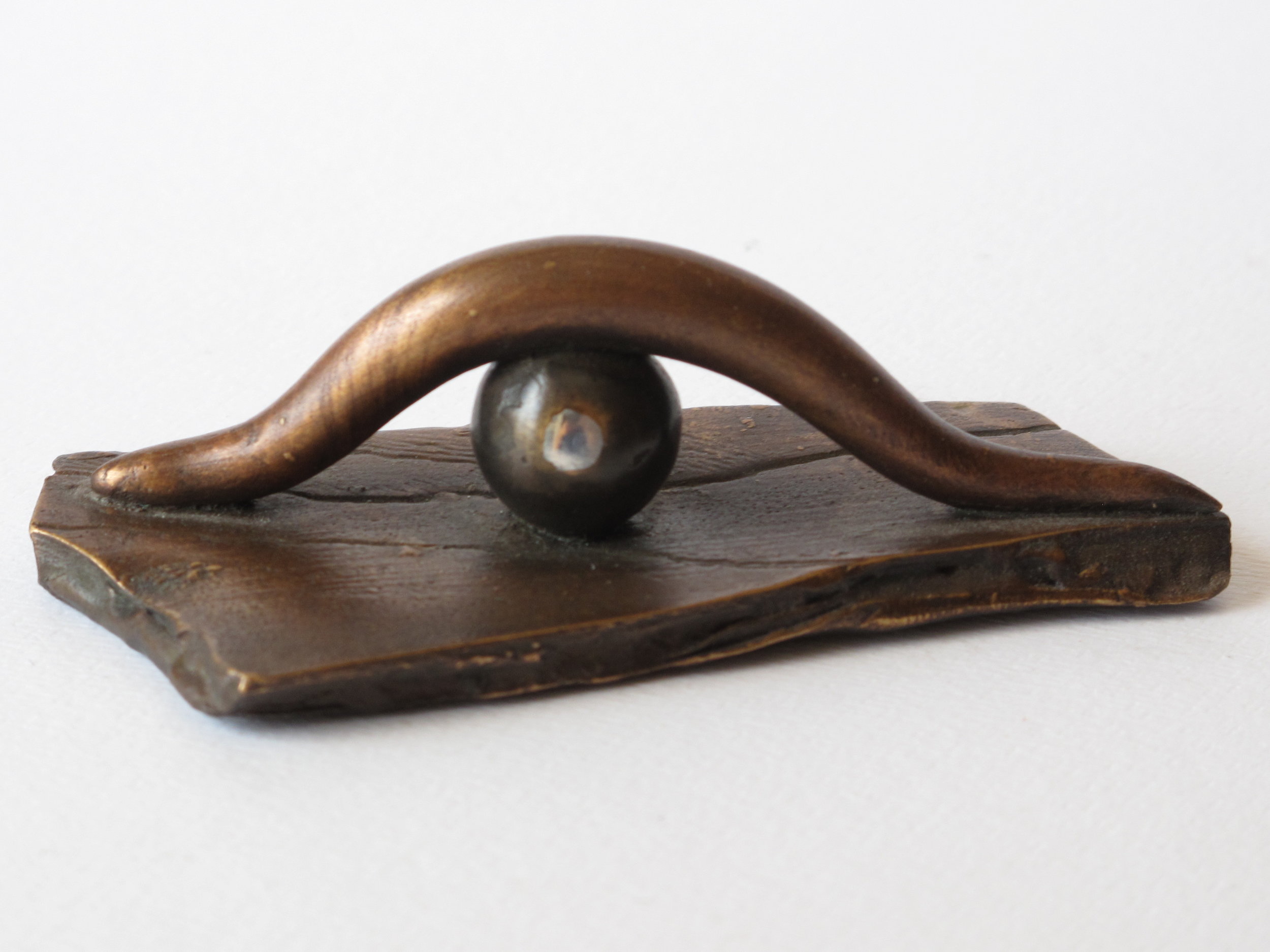 Title: Night and Day / Year: 2009 / Cast bronze with silver inlay