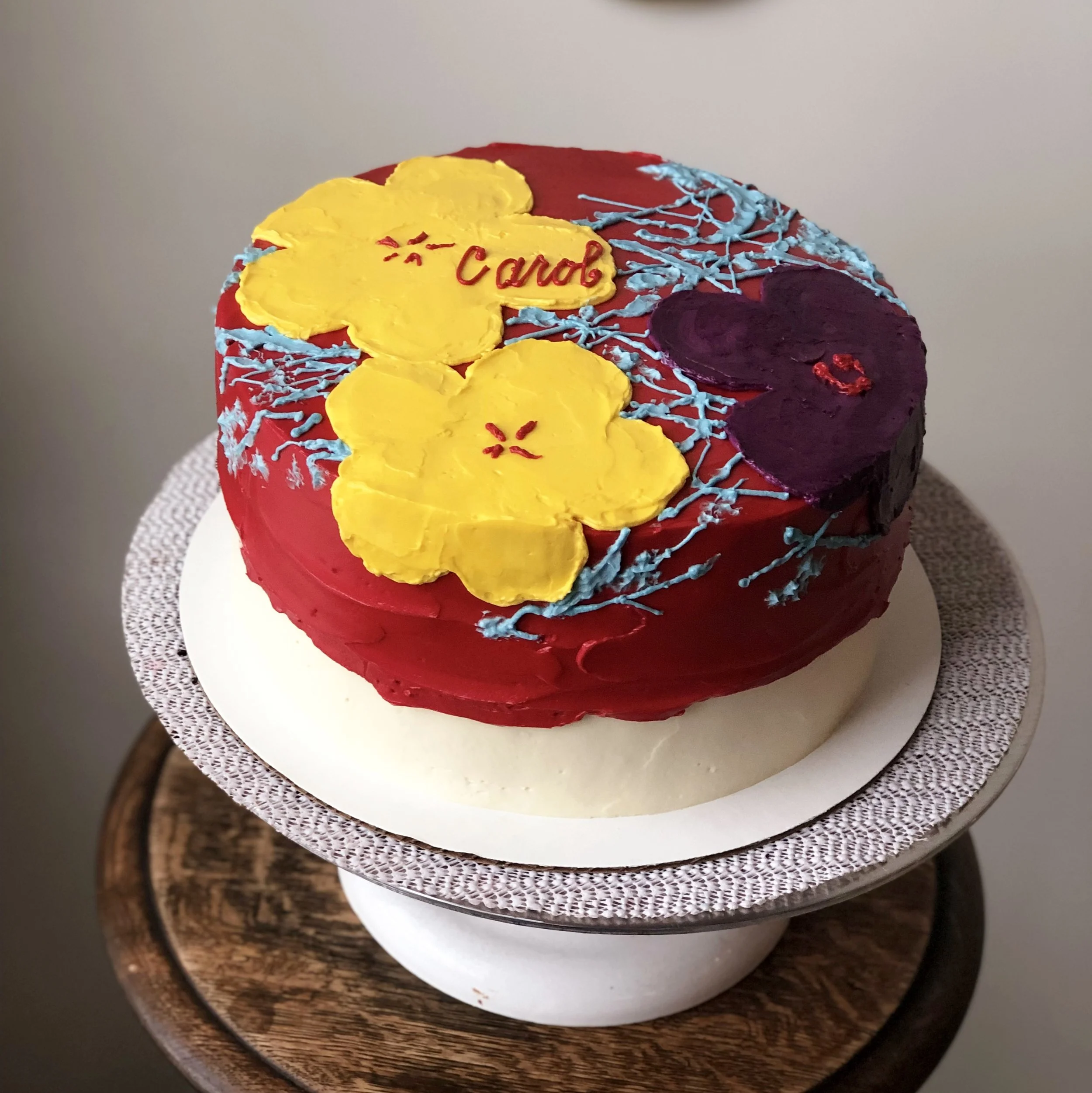 Painted Buttercream Celebration Cake
