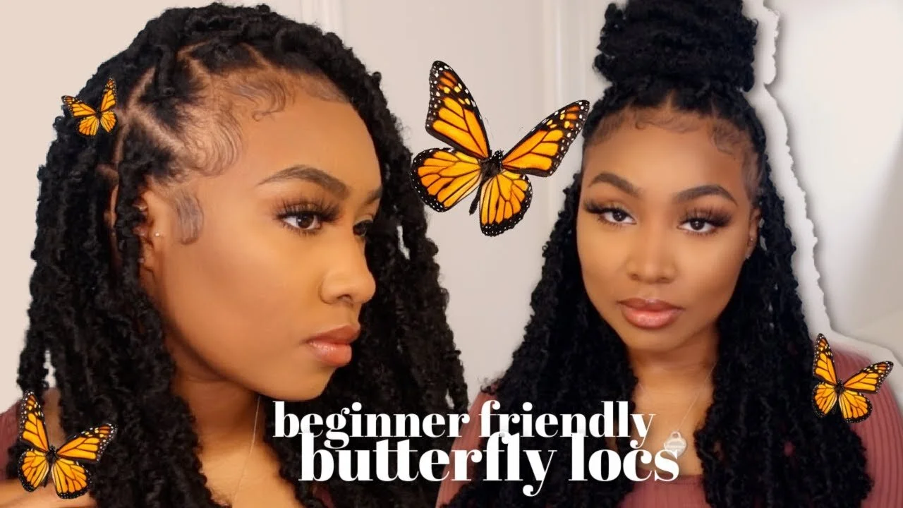 The Top EASY BUTTERFLY LOC TUTORIAL | BEGINNER FRIENDLY MID-BACK SOFT ...