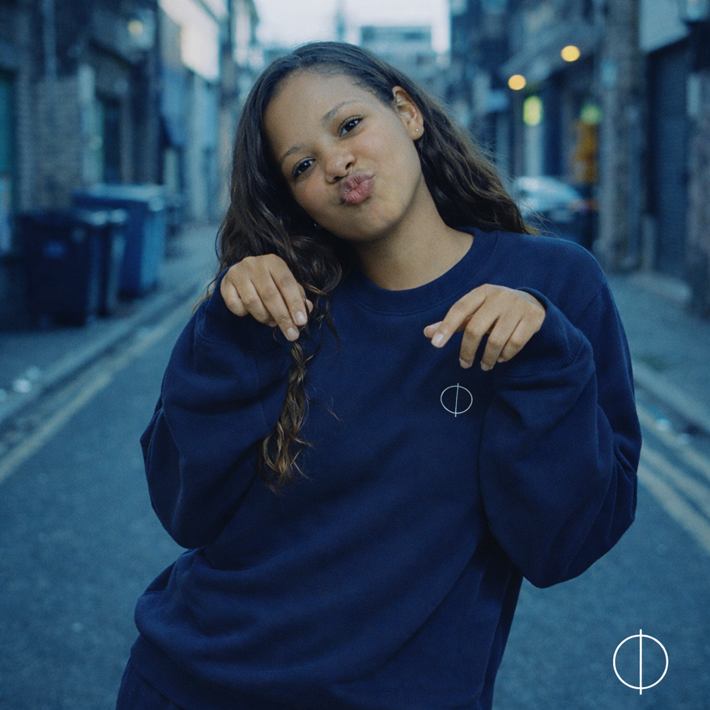 Quiet Circle — Coterie Embroidered Organic Sweatshirt  $48.00