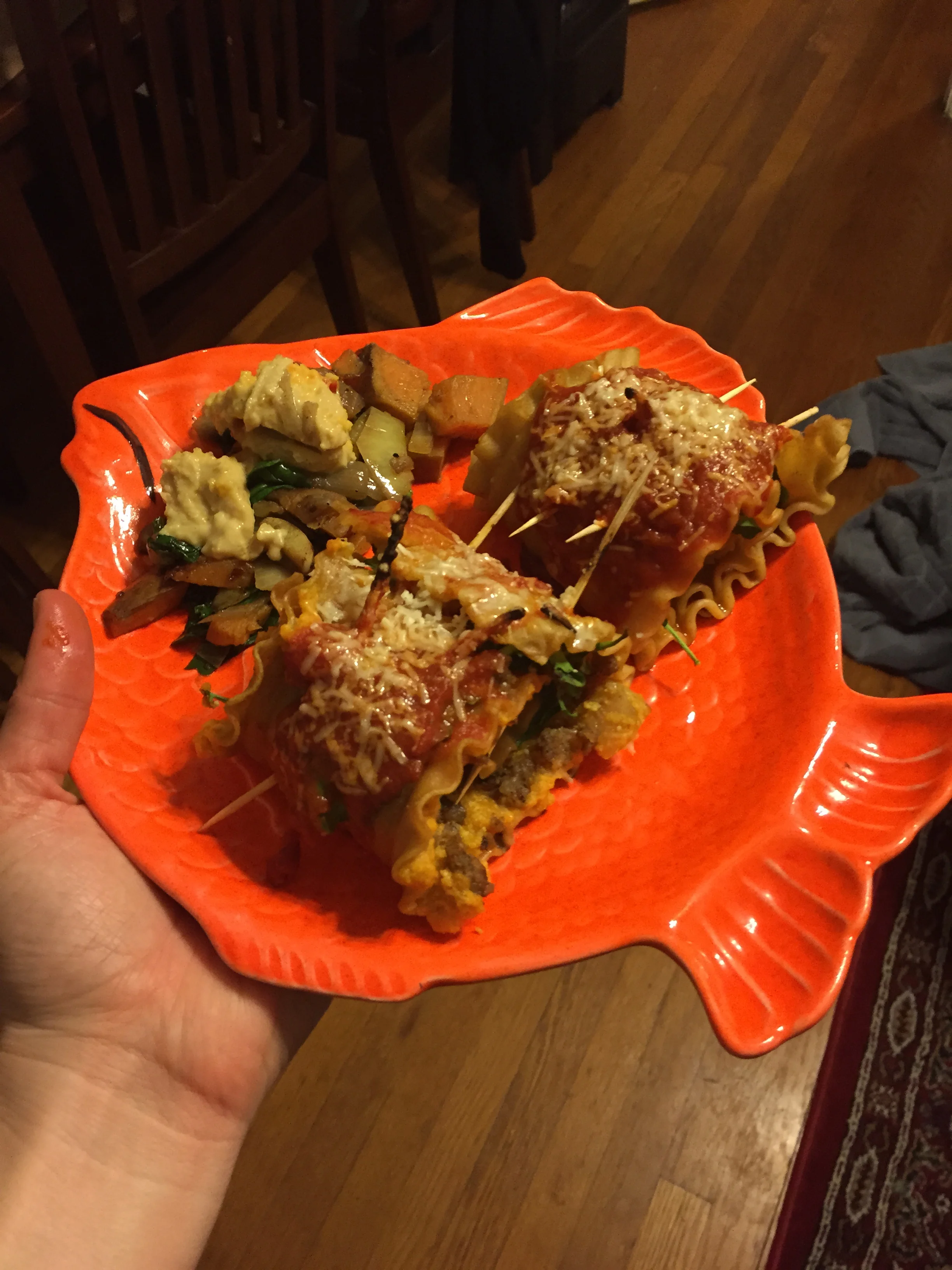 Pumpkin Lasagna Roll-ups Easy Clean Recipe
