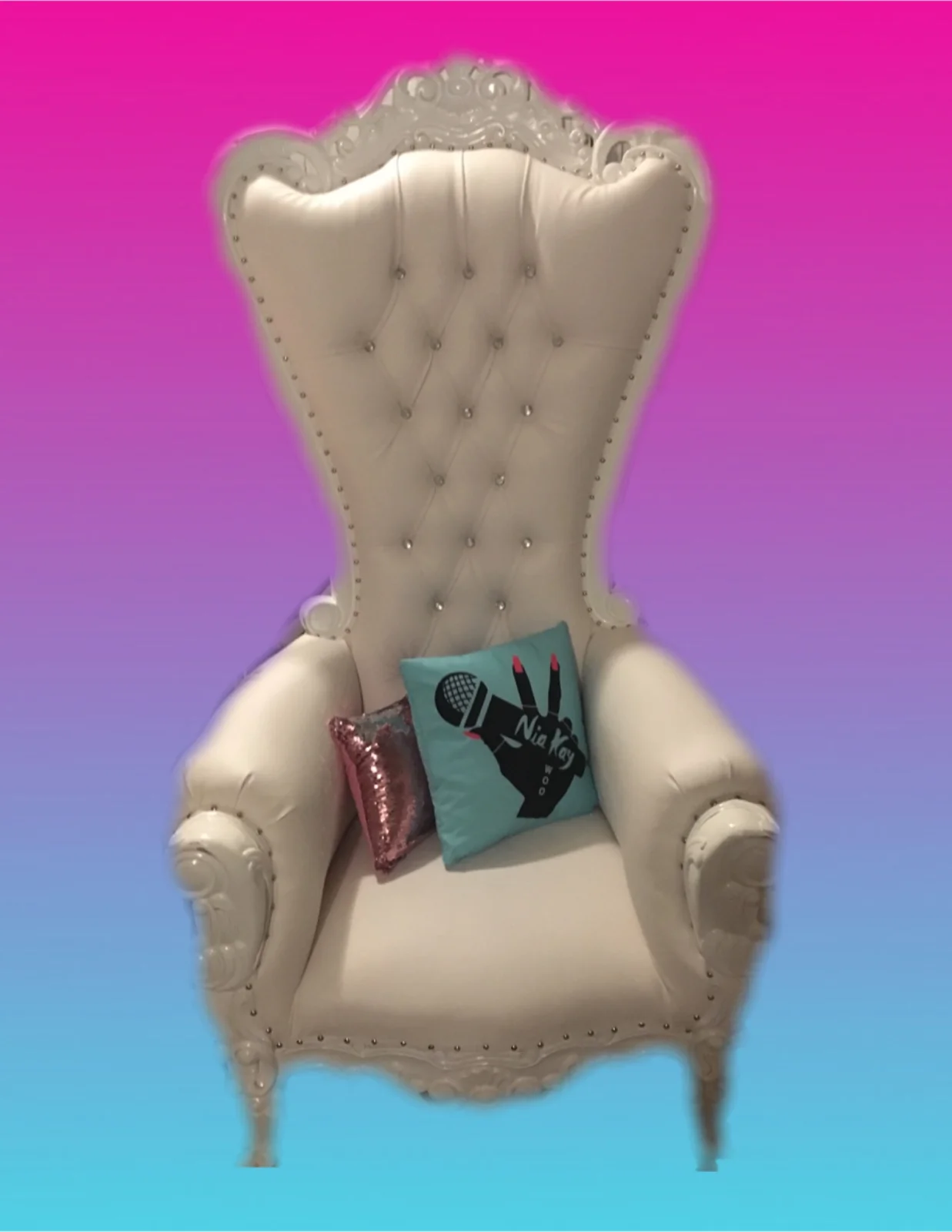 Throne Chair Rental | "All White Everything" 