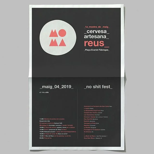 1ª Mostra cervesa artesana Reus | Design by @albertgabba (Estudi Gabba)