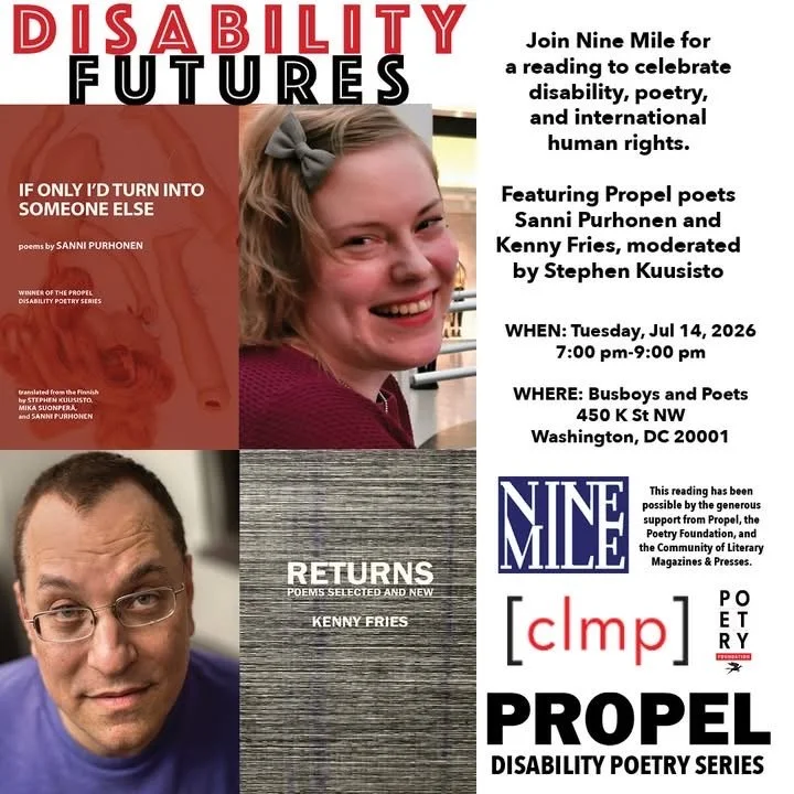 JULY 14, 7pm, WASHINGTON, DC: KENNY READS FROM AND CELEBRATES RETURNS: POEMS SELECTED AND NEW