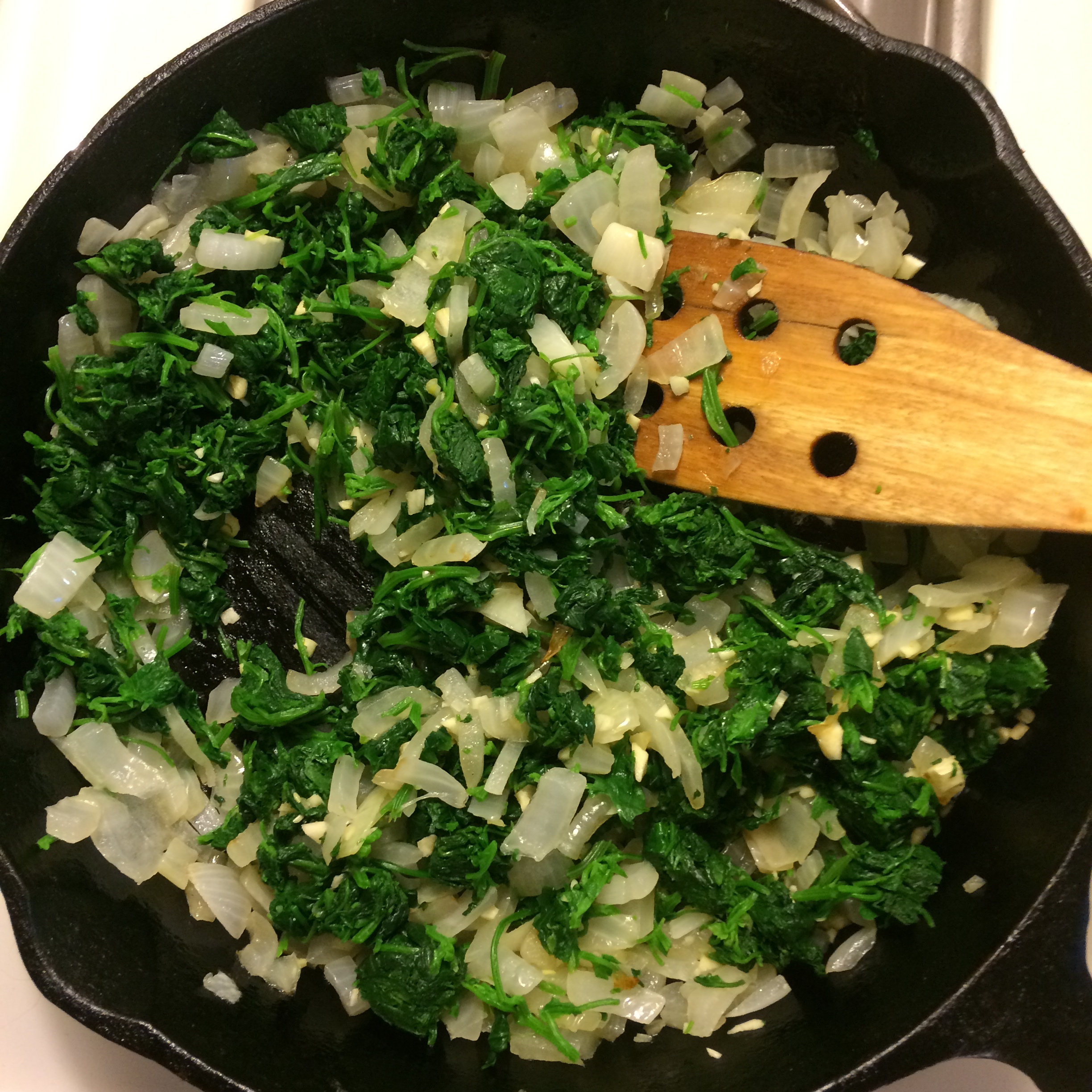   Greens, Onion, and Garlic  