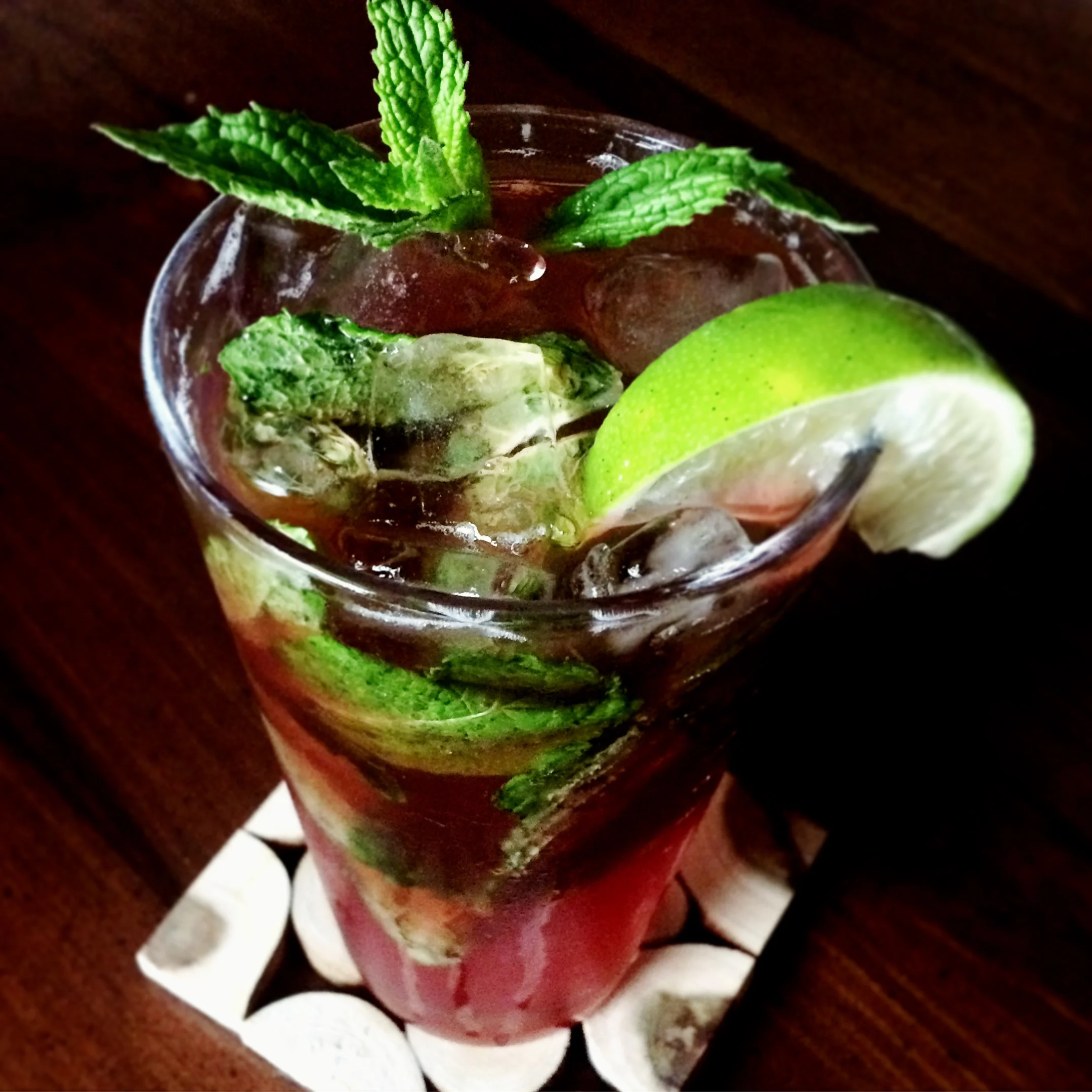 Raspberry Mint Shrub Drink